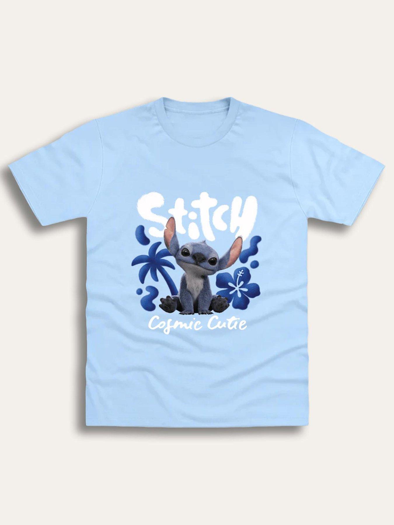 Brand Threads Lilo & Stitch Cosmic Cute T-Shirt - Blue