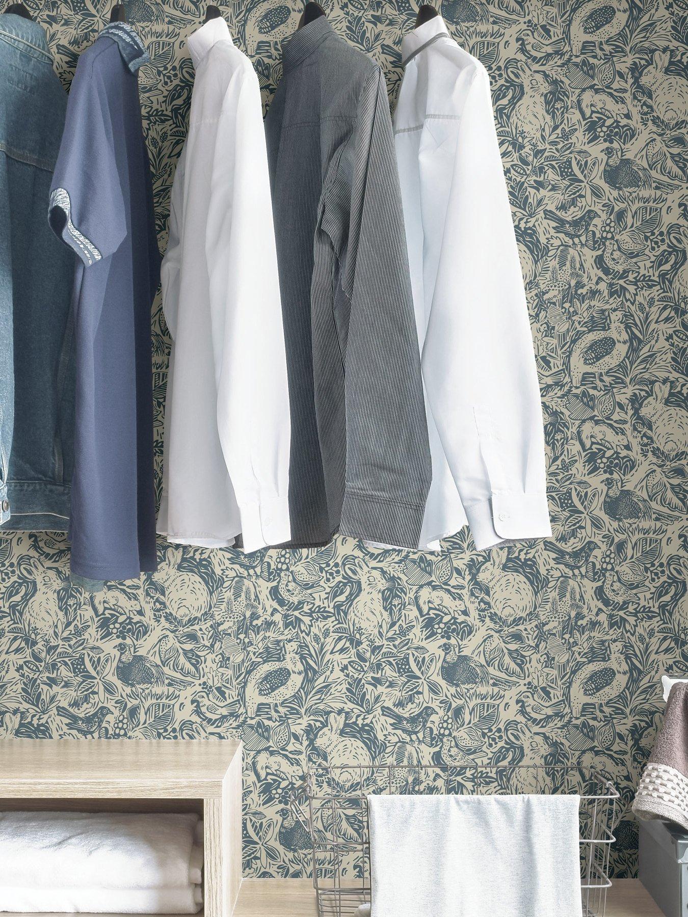 Image 4 of 4 of NuWallpaper Self Adhesive Terrene - Blue