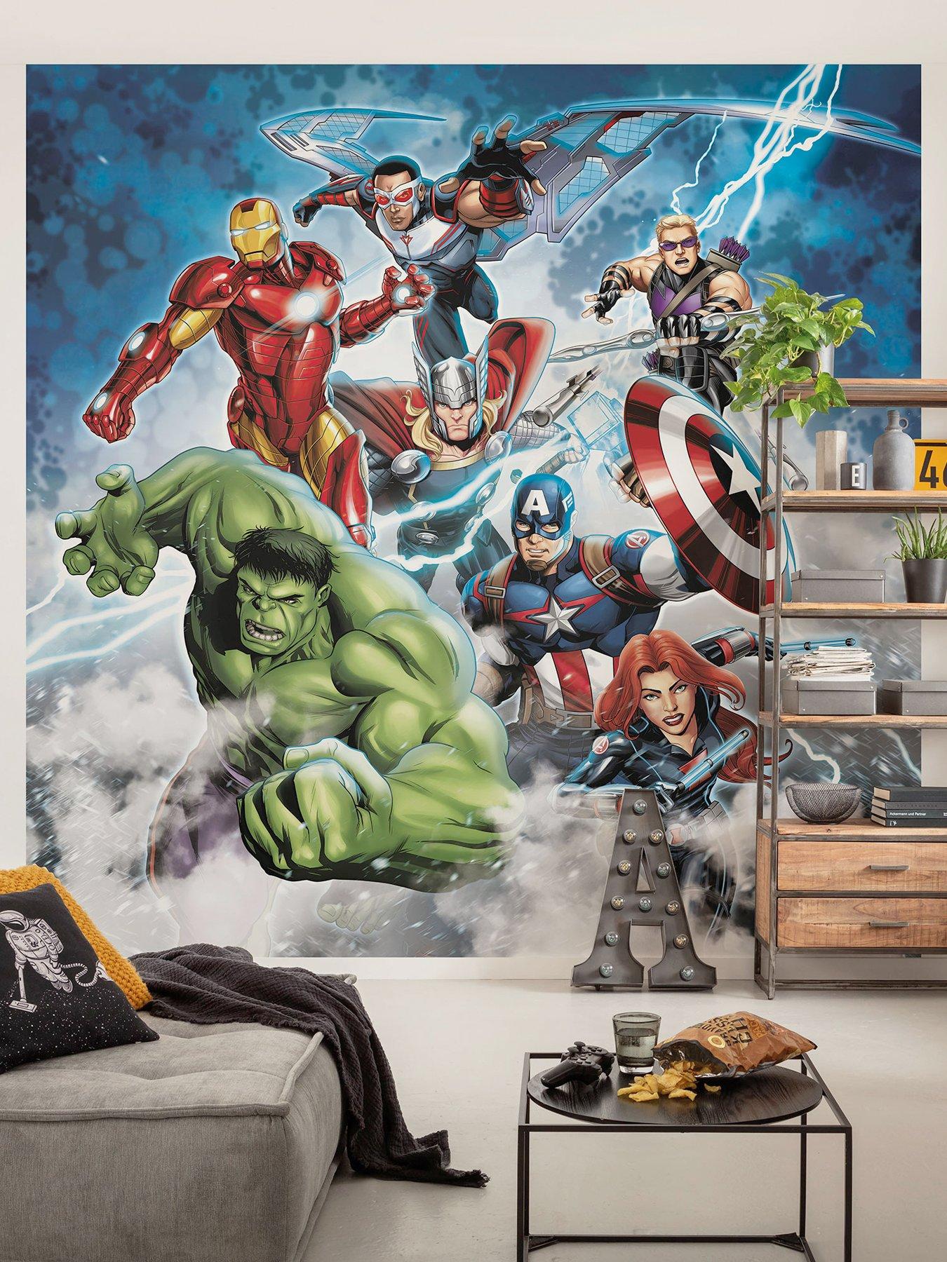 Image 1 of 2 of Komar Mural Marvel Avengers Mighty
