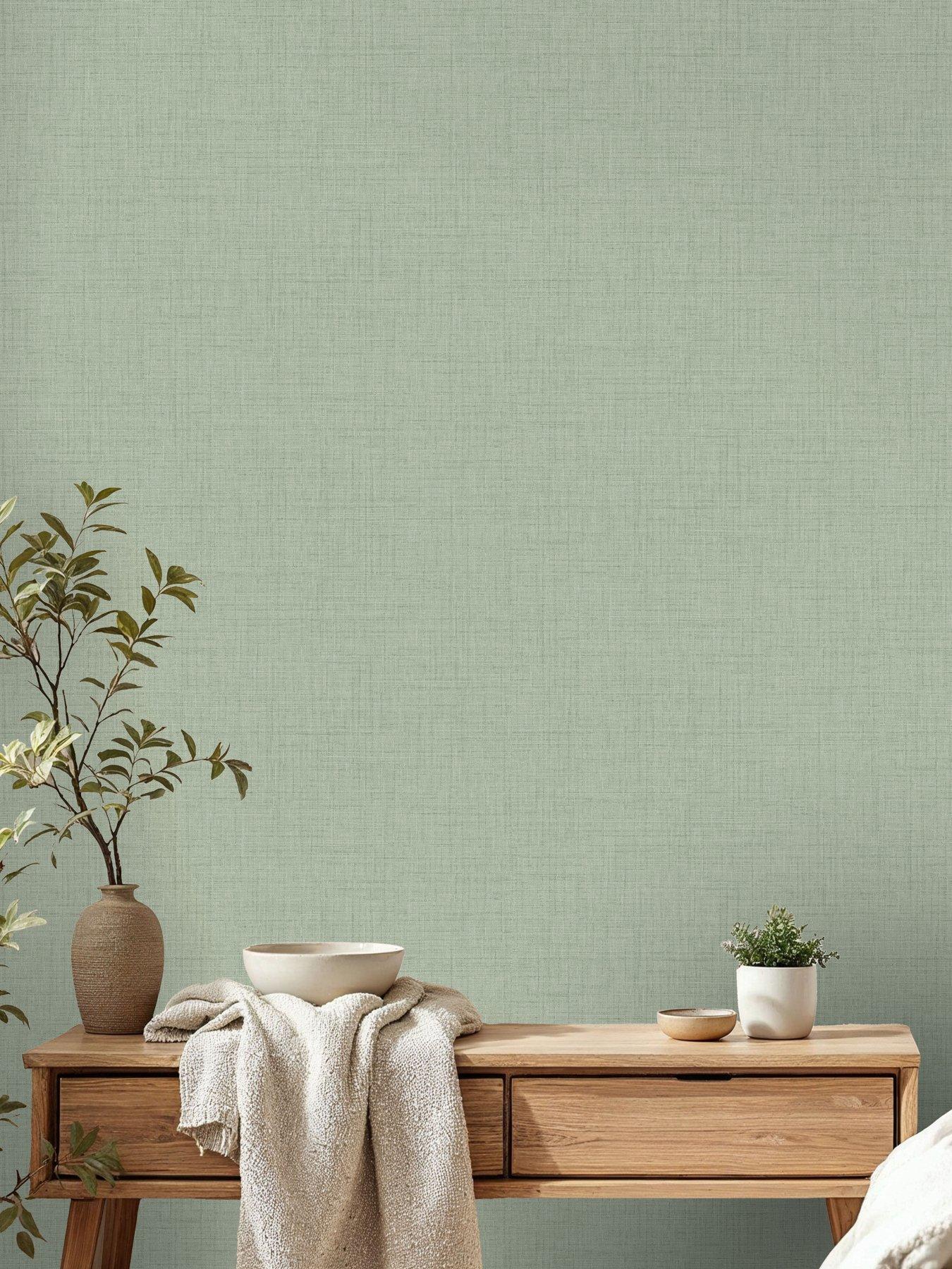 Image 2 of 4 of Fine Decor Larson Texture Wallpaper - Green