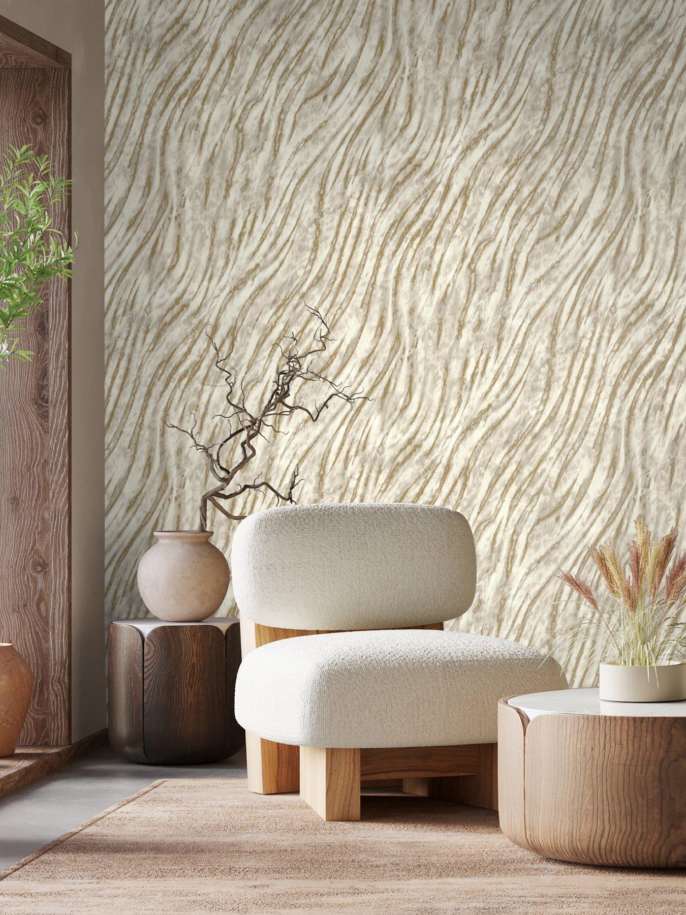 Image 1 of 6 of Crown Ember Wallpaper - Natural