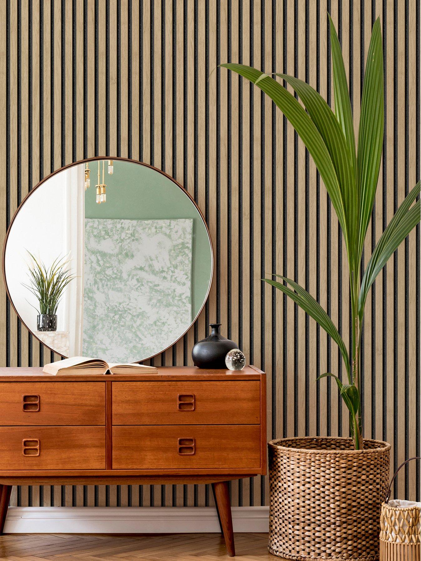 NuWallpaper Self Adhesive Slat Wood Oak