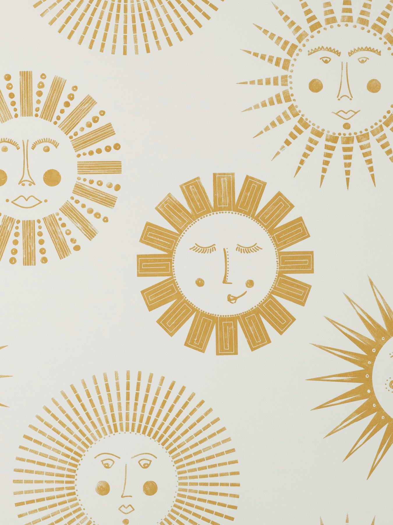 Image 2 of 2 of NuWallpaper Self Adhesive Suns - Yellow