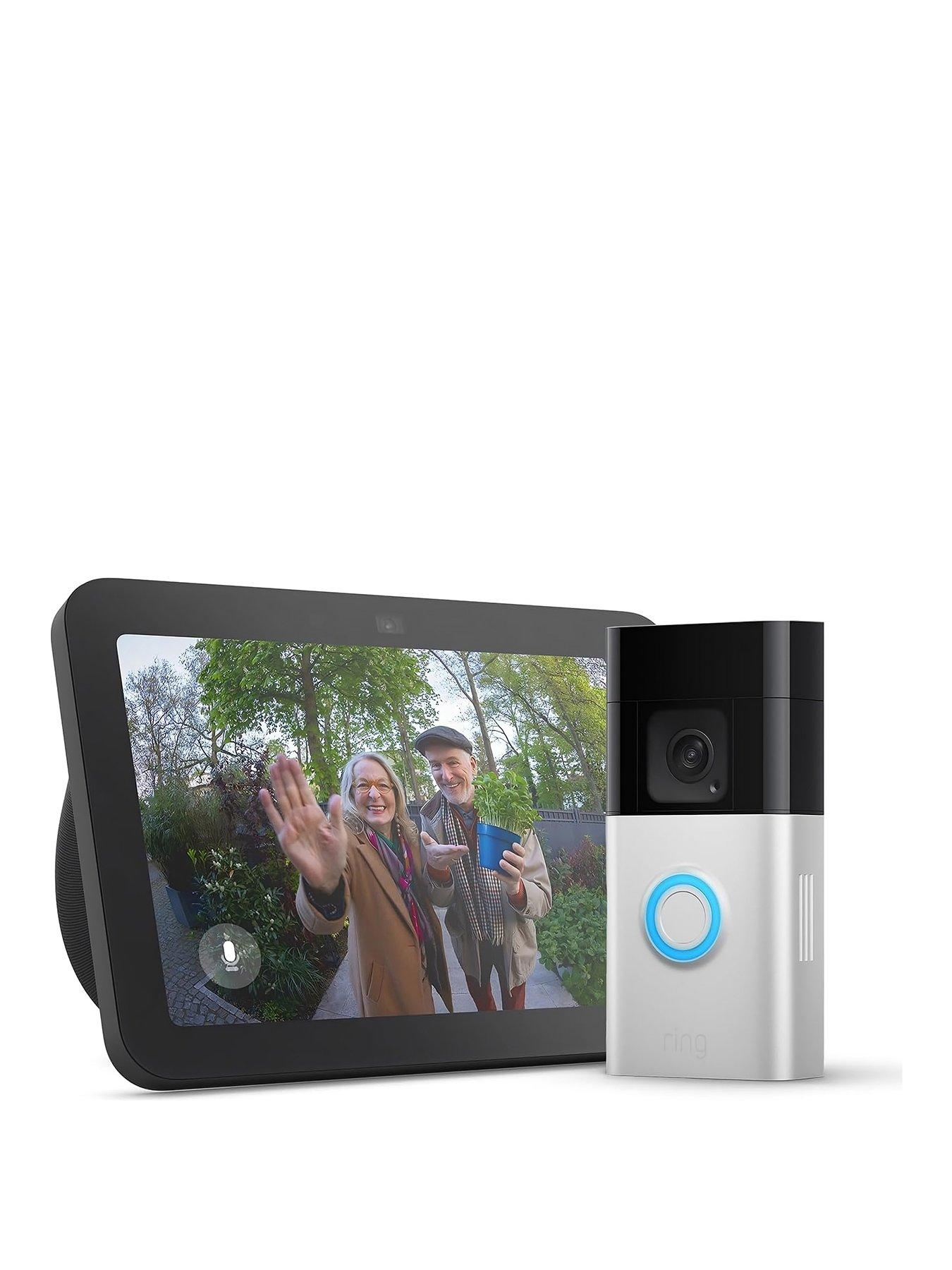undefined Video Doorbell Plus Satin Nickel & Echo Show 8 3rd Charcoal