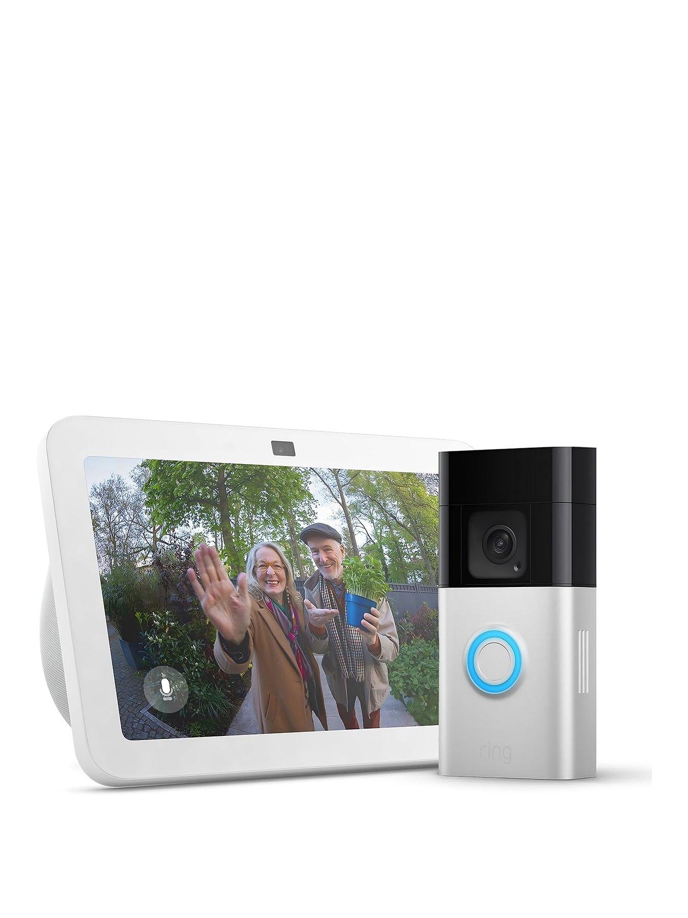 undefined Video Doorbell Plus Satin Nickel & Echo Show 8 3rd White