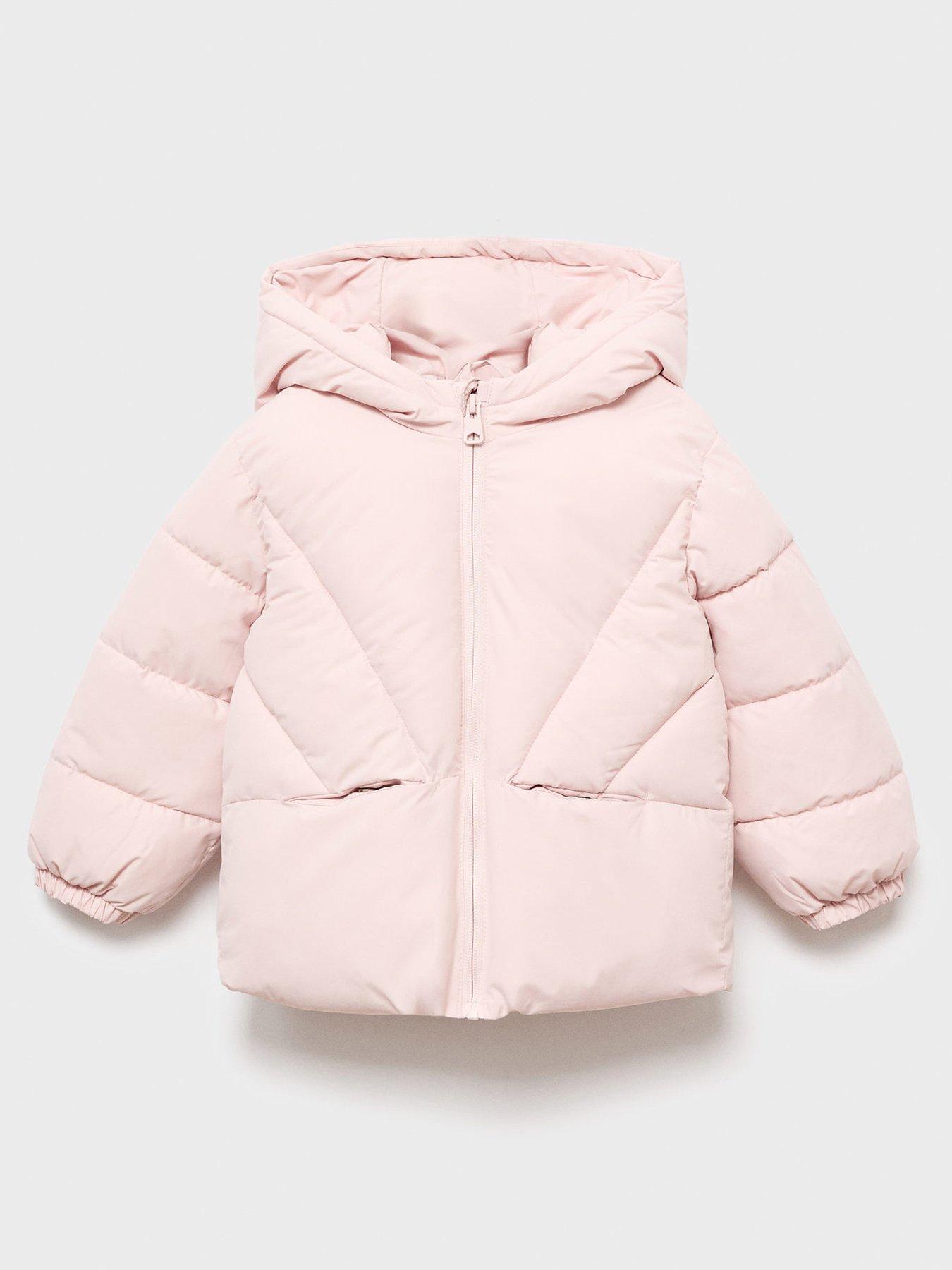 undefined Younger Girls Padded Coat - Light Pink
