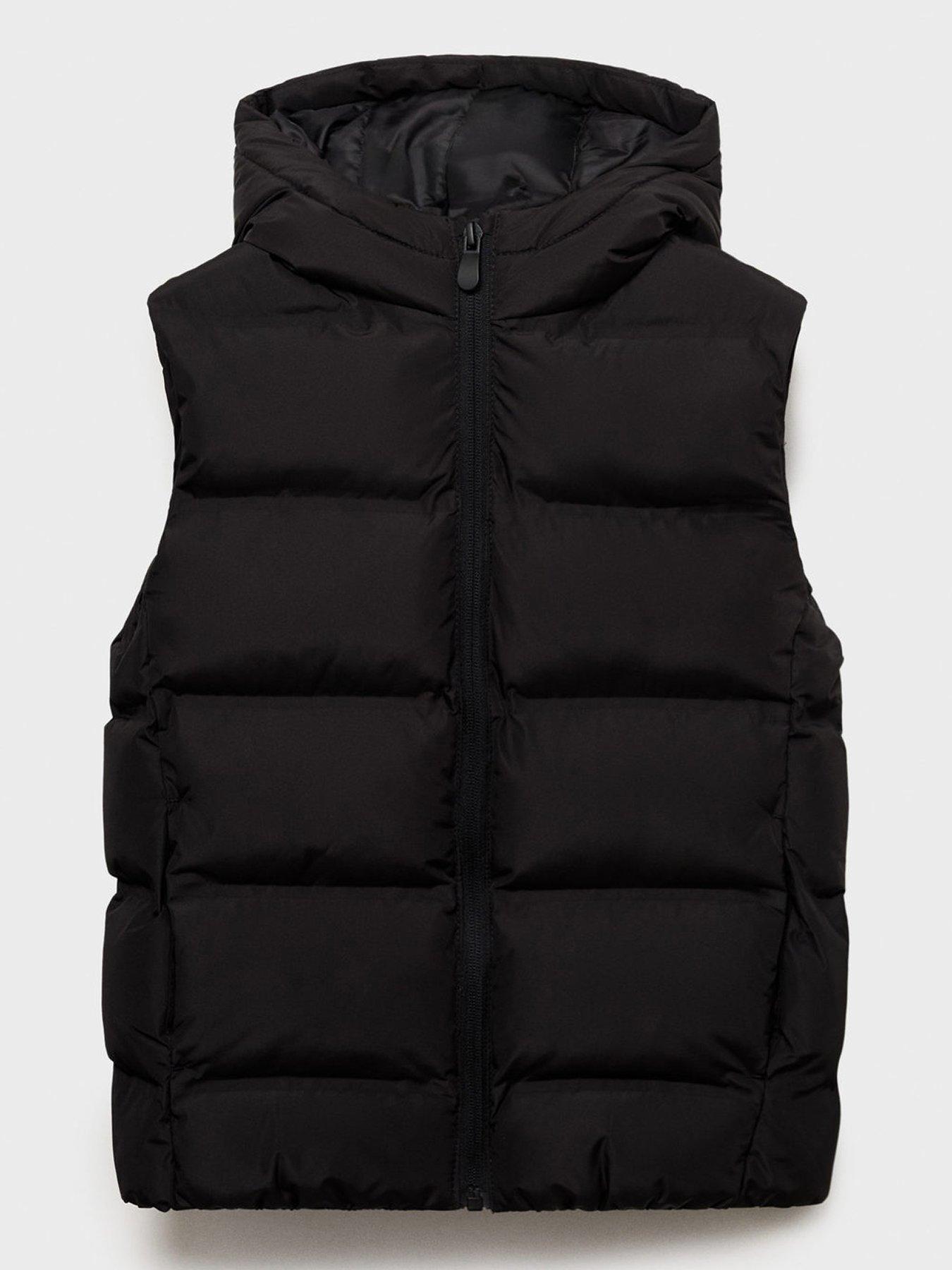 undefined Boys Hooded Gilet - Black