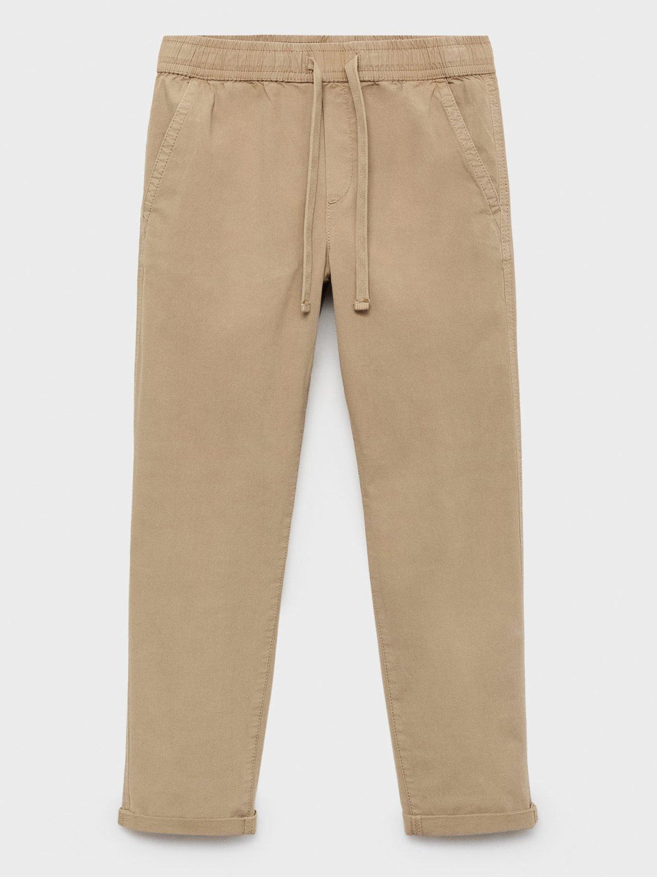undefined Boys Elasticated Waist Trousers - Brown