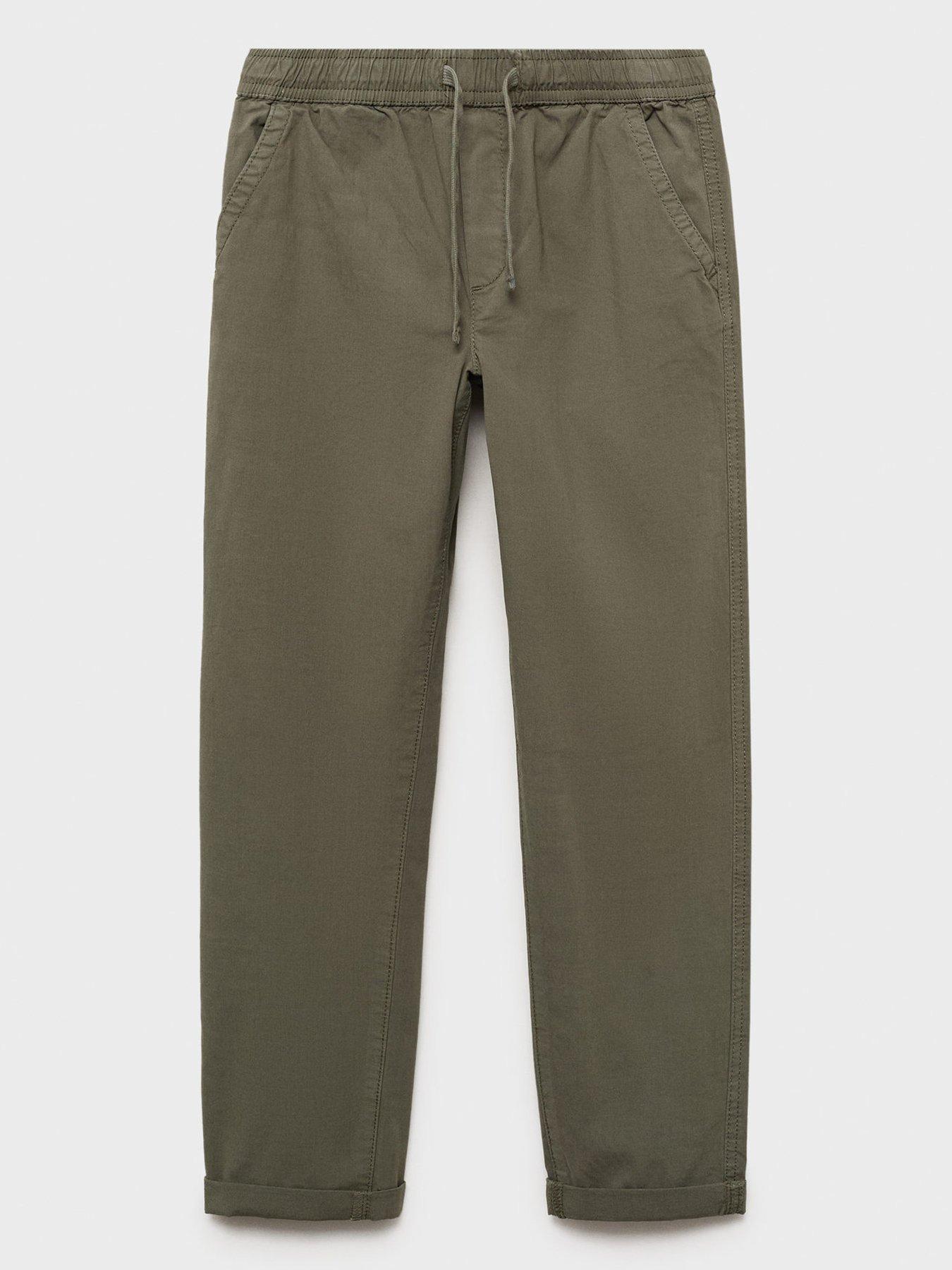 undefined Boys Elasticated Waist Trousers - Khaki