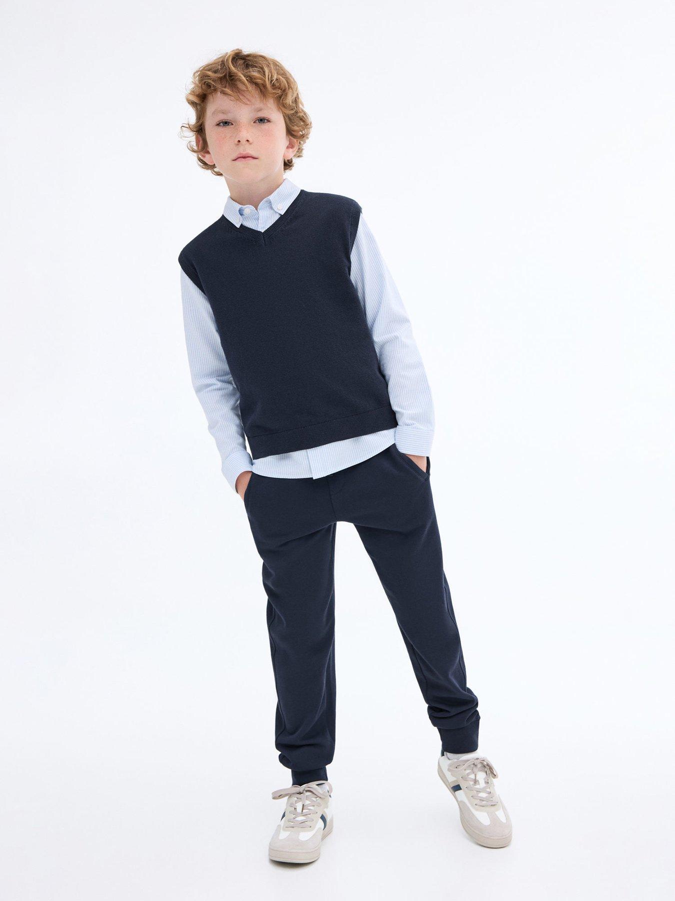 Image 2 of 5 of Mango Boys Joggers - Navy