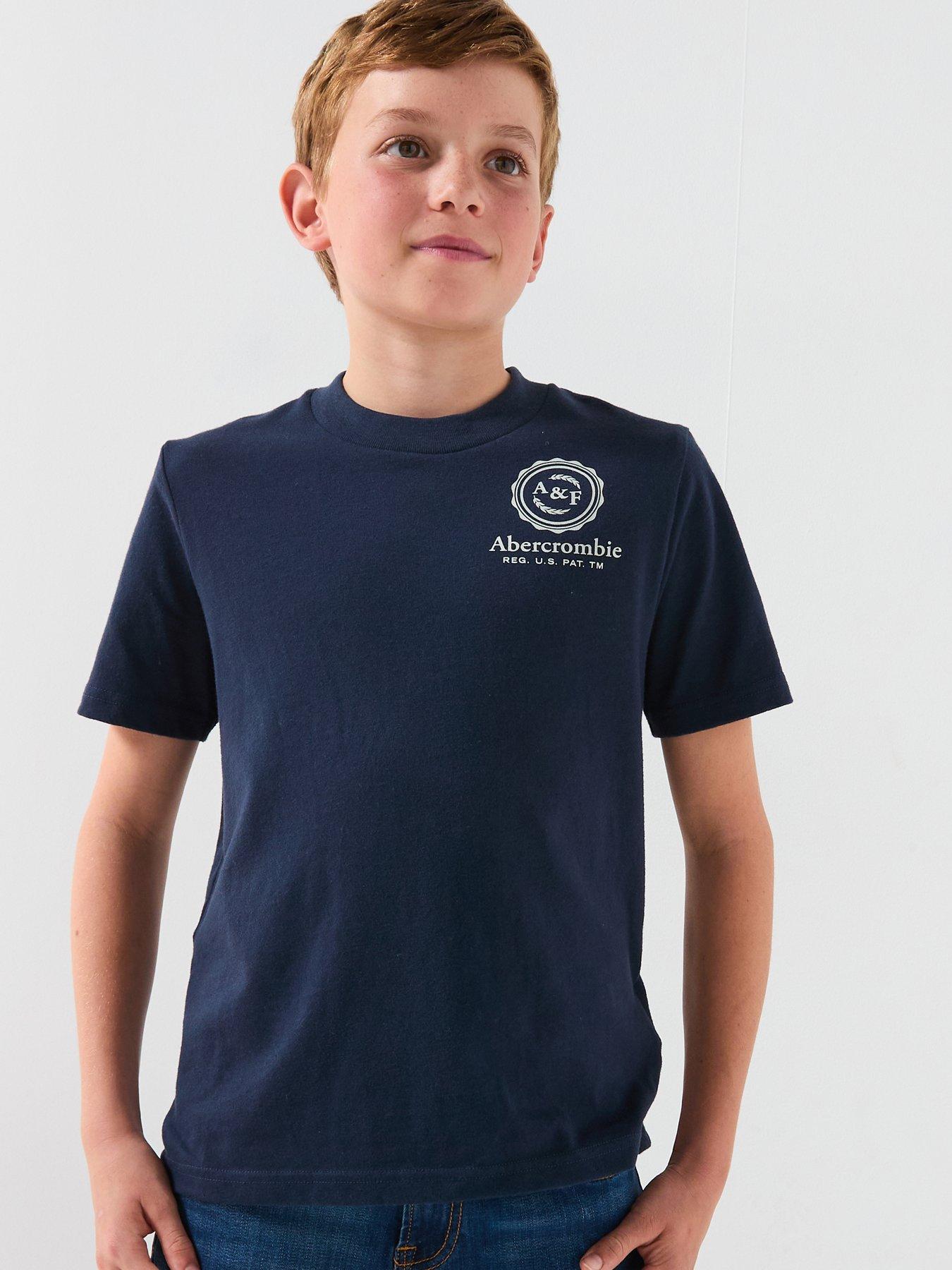 Abercrombie & Fitch Boys Foothills Short Sleeve T-shirt - Blue