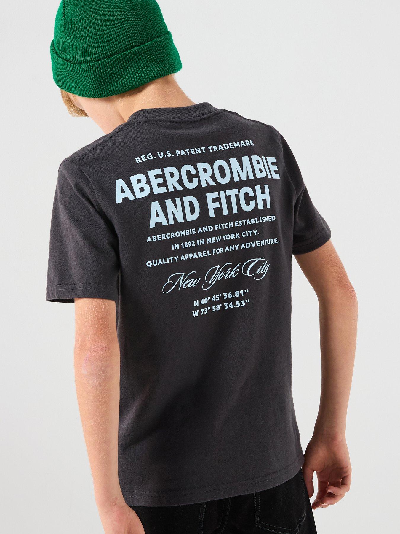Abercrombie & Fitch Boys City Stack Short Sleeve T-Shirt - Black