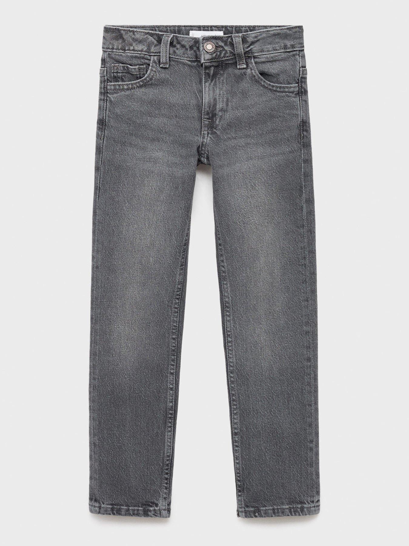 Mango Boys Regular Fit Jeans - Grey
