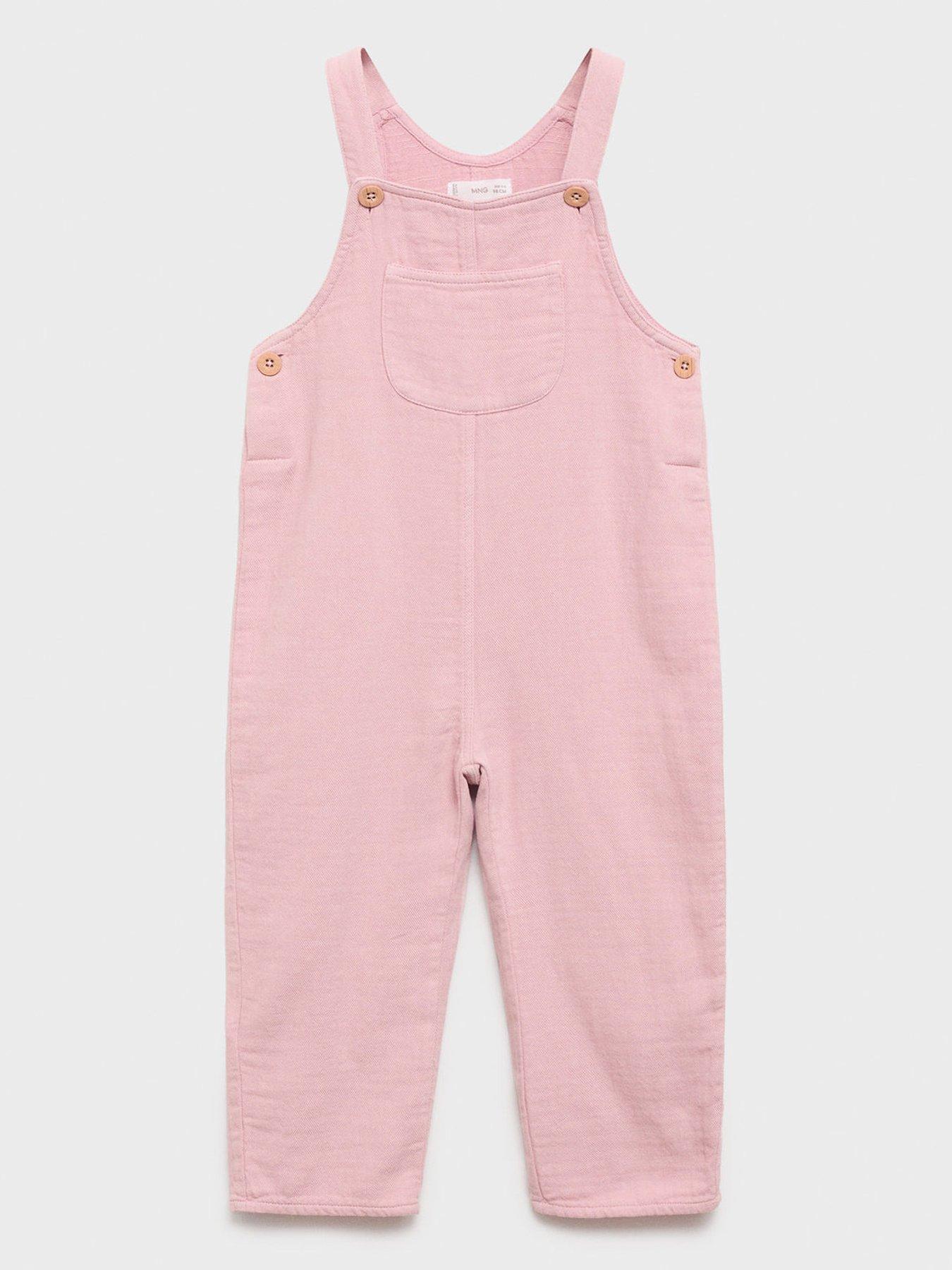 undefined Baby Girls Dungarees - Light Pink
