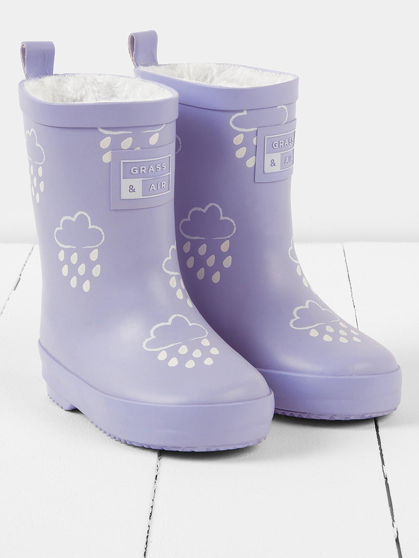 undefined Infant/Junior Colour-Revealing Winter Wellies - Purple