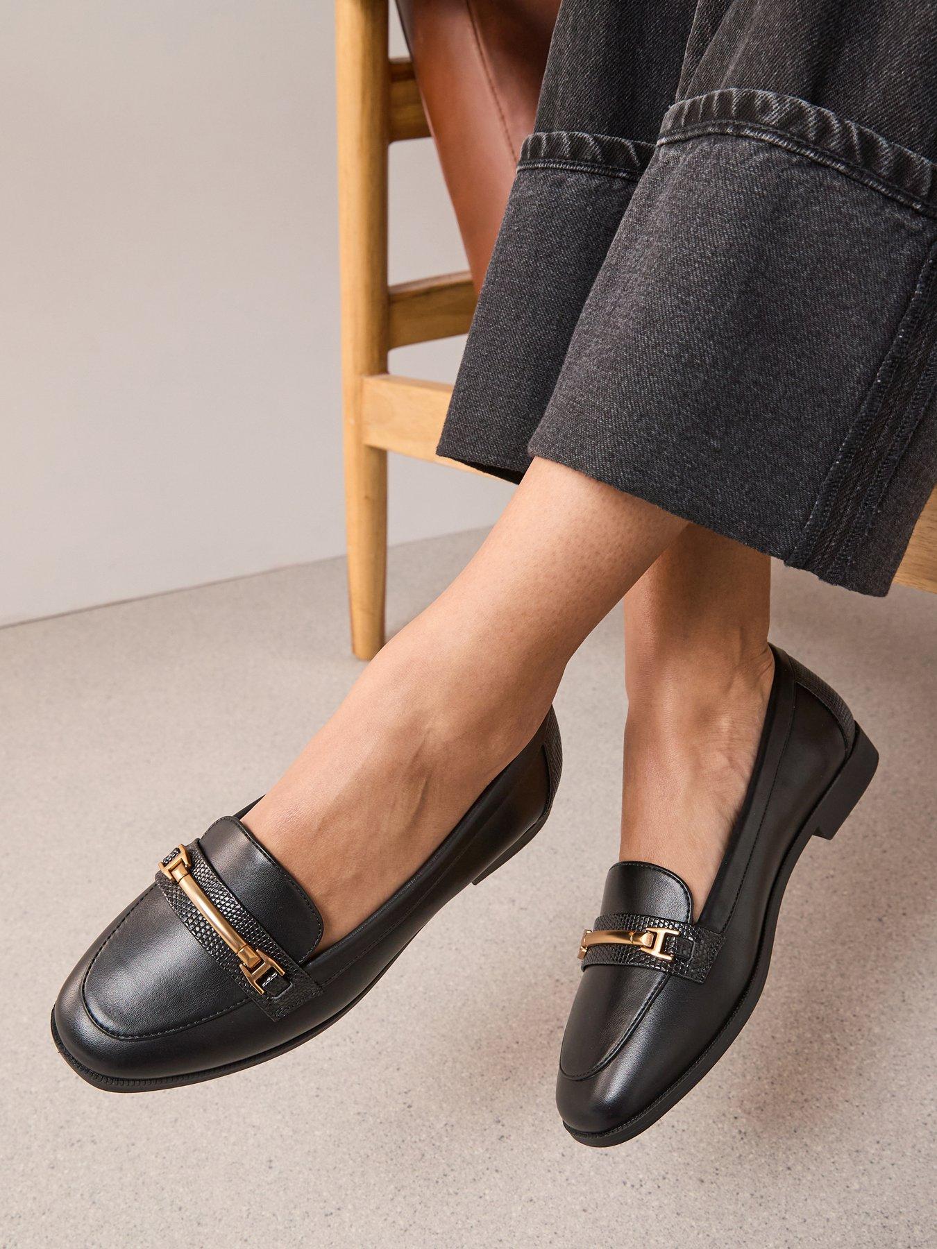 The Very Collection Wide Fit Loafer - Black