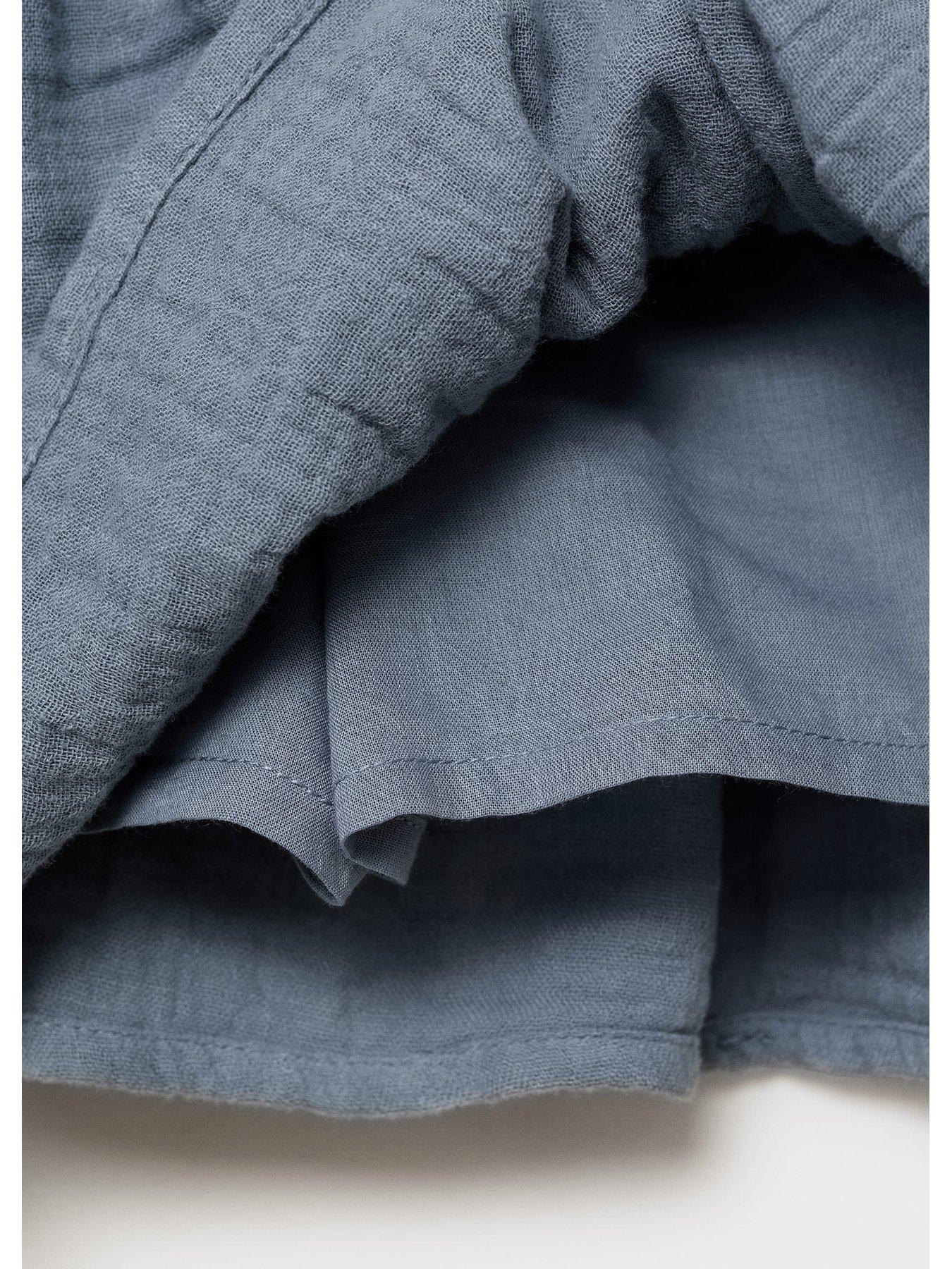 Image 3 of 4 of Mango Girls Tiered Skirt - Blue