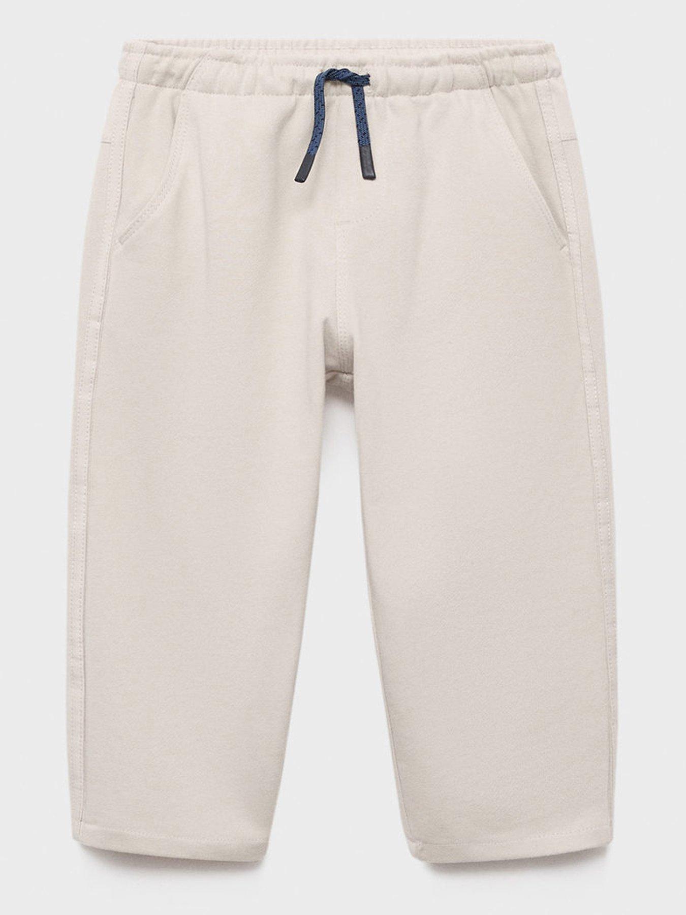 undefined Younger Boys Straight Leg Joggers - Light Grey