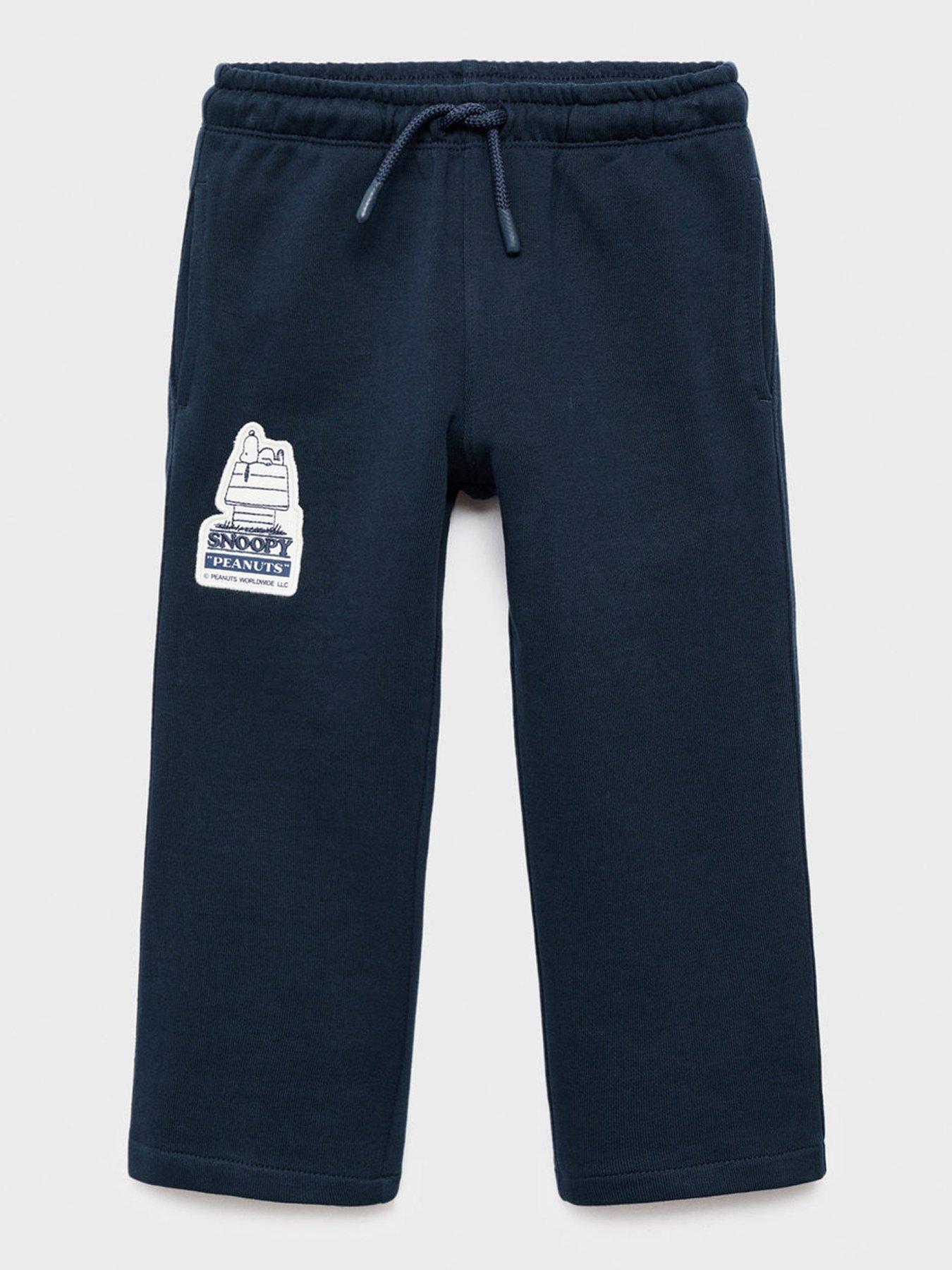 Mango Younger Boys Snoopy Co-Ord Joggers - Navy