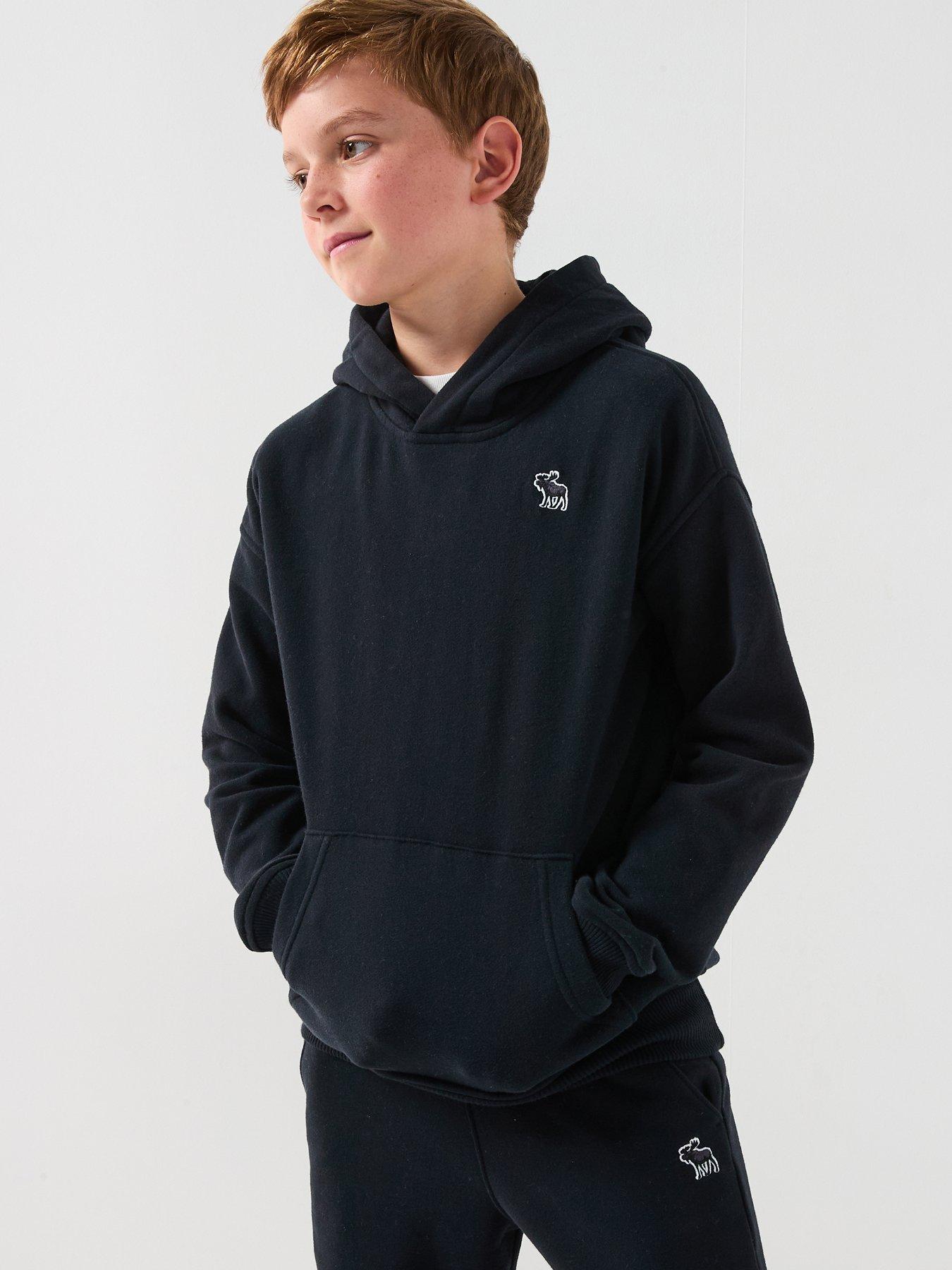 undefined Boys Essentials Fleece Hoodie - Black