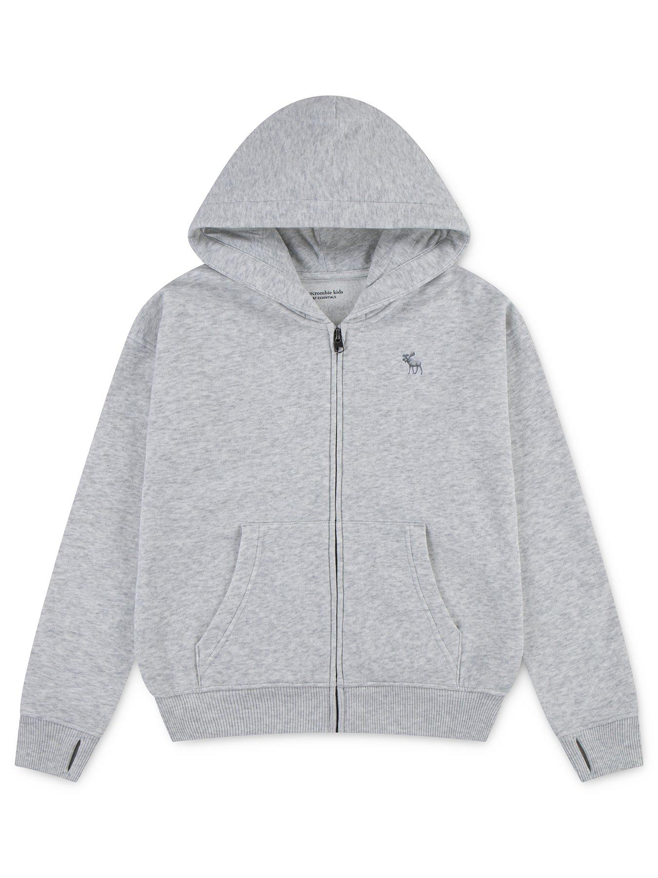 undefined Boys Essentials Full Zip Hoodie - Grey