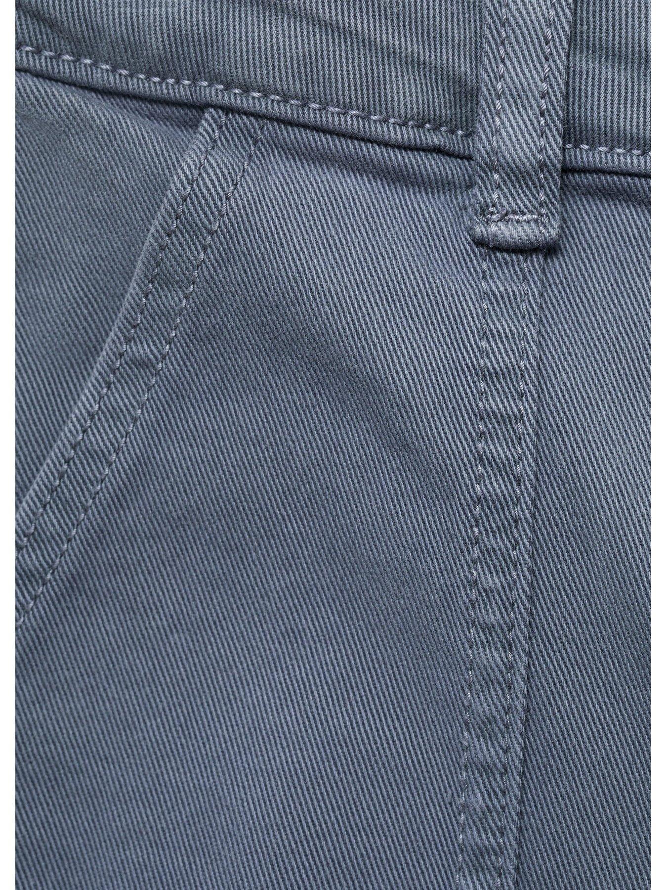 Image 4 of 5 of Mango Girls Wide Leg Coloured Jeans - Blue