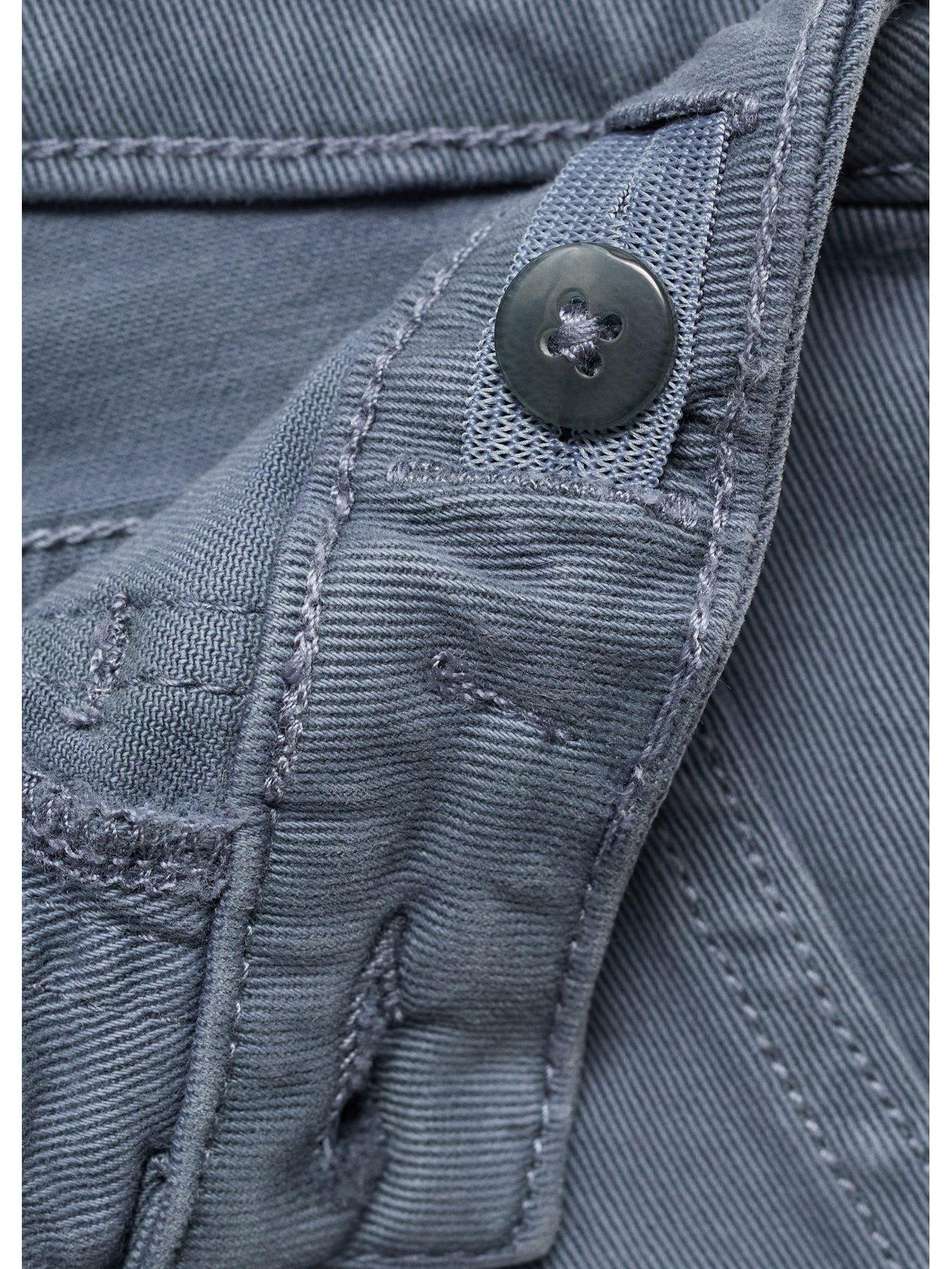 Image 5 of 5 of Mango Girls Wide Leg Coloured Jeans - Blue