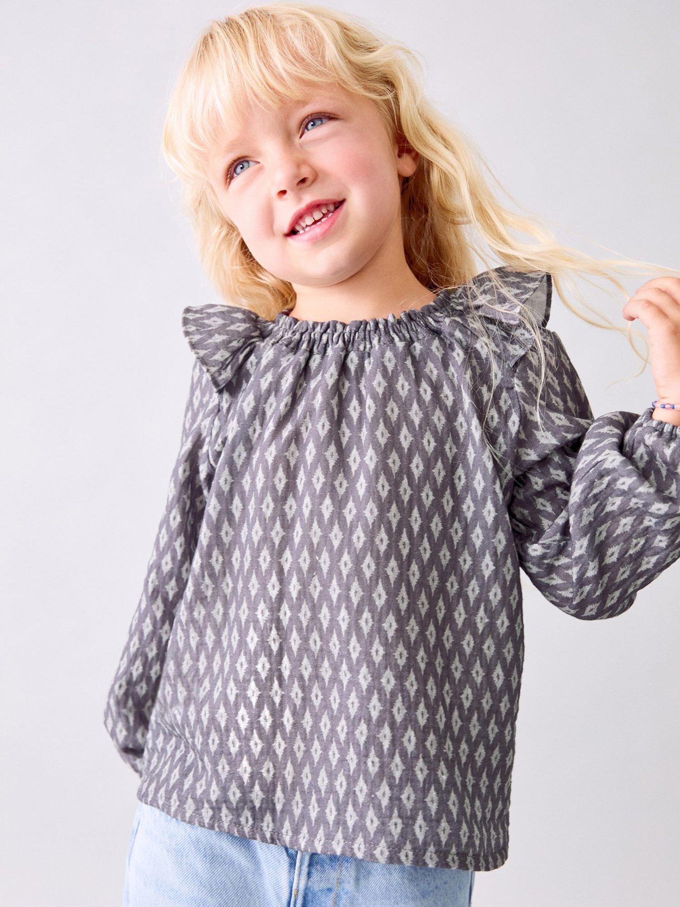 Image 1 of 5 of Mango Younger Girls Long Sleeve Blouse - Light Purple