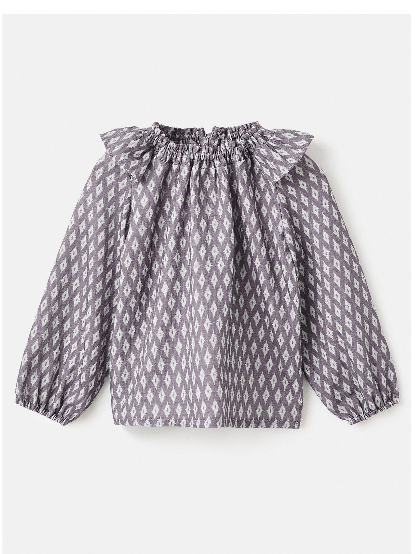 Image 3 of 5 of Mango Younger Girls Long Sleeve Blouse - Light Purple