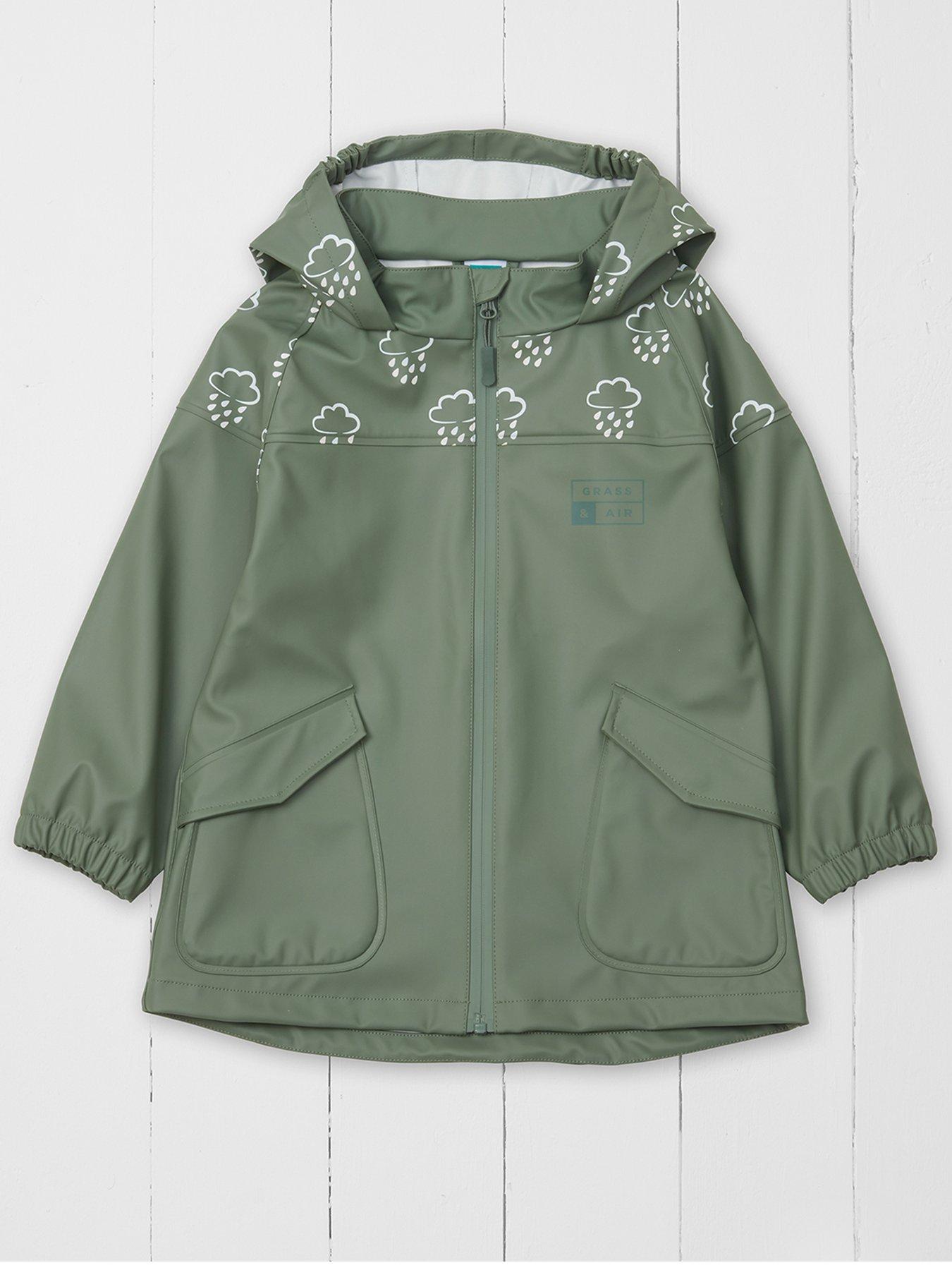 Grass & Air Infant/ Junior Colour Changing Rainster Jacket - Khaki