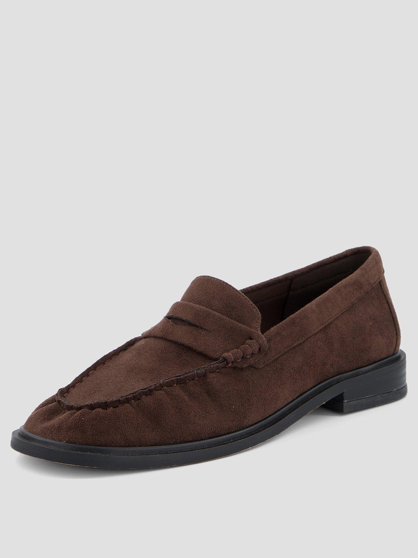 Image 2 of 5 of The Very Collection Square Toe Ruched Loafer - Brown