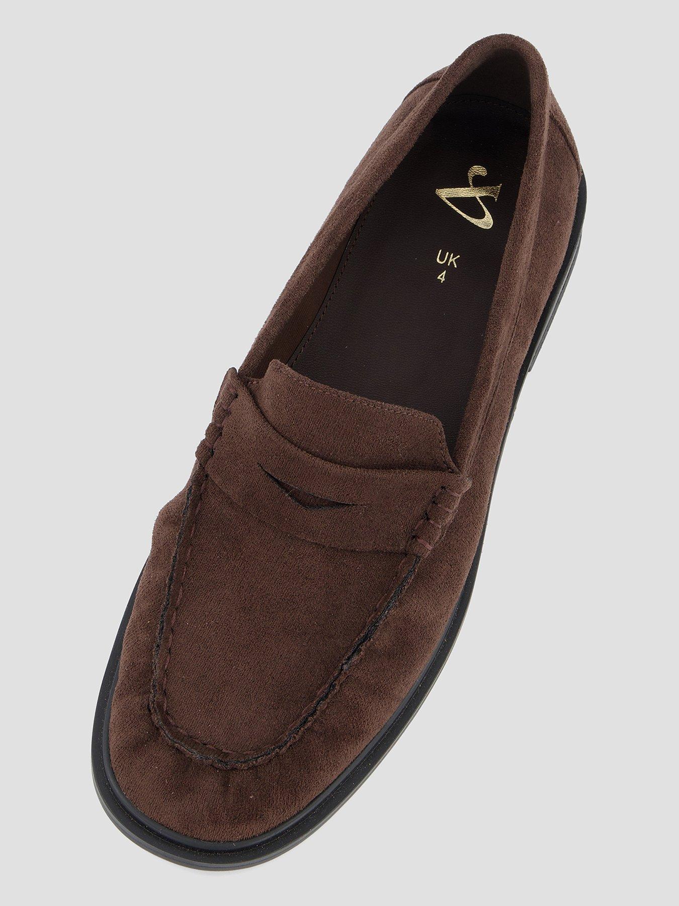 Image 3 of 5 of The Very Collection Square Toe Ruched Loafer - Brown