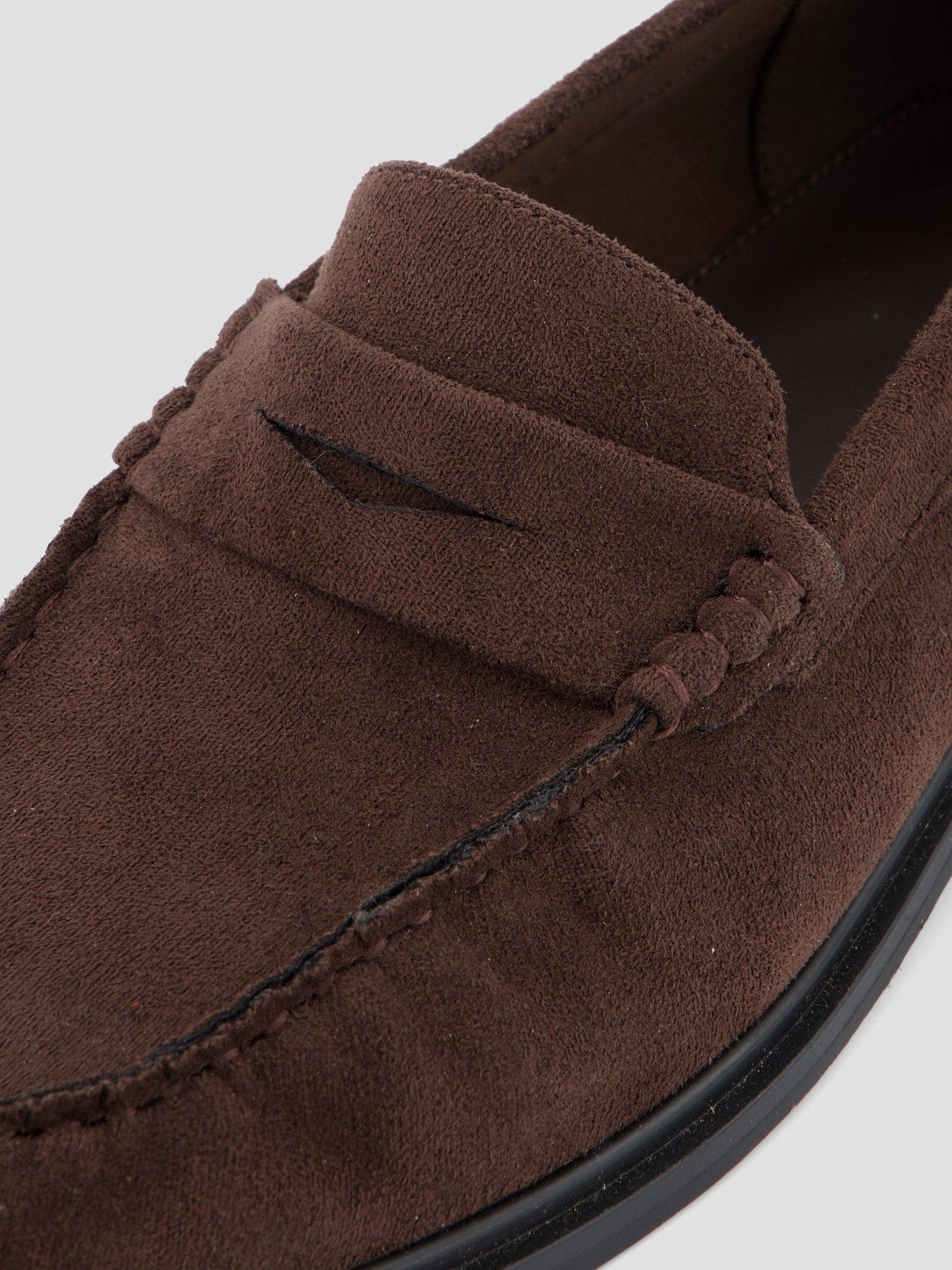 Image 4 of 5 of The Very Collection Square Toe Ruched Loafer - Brown