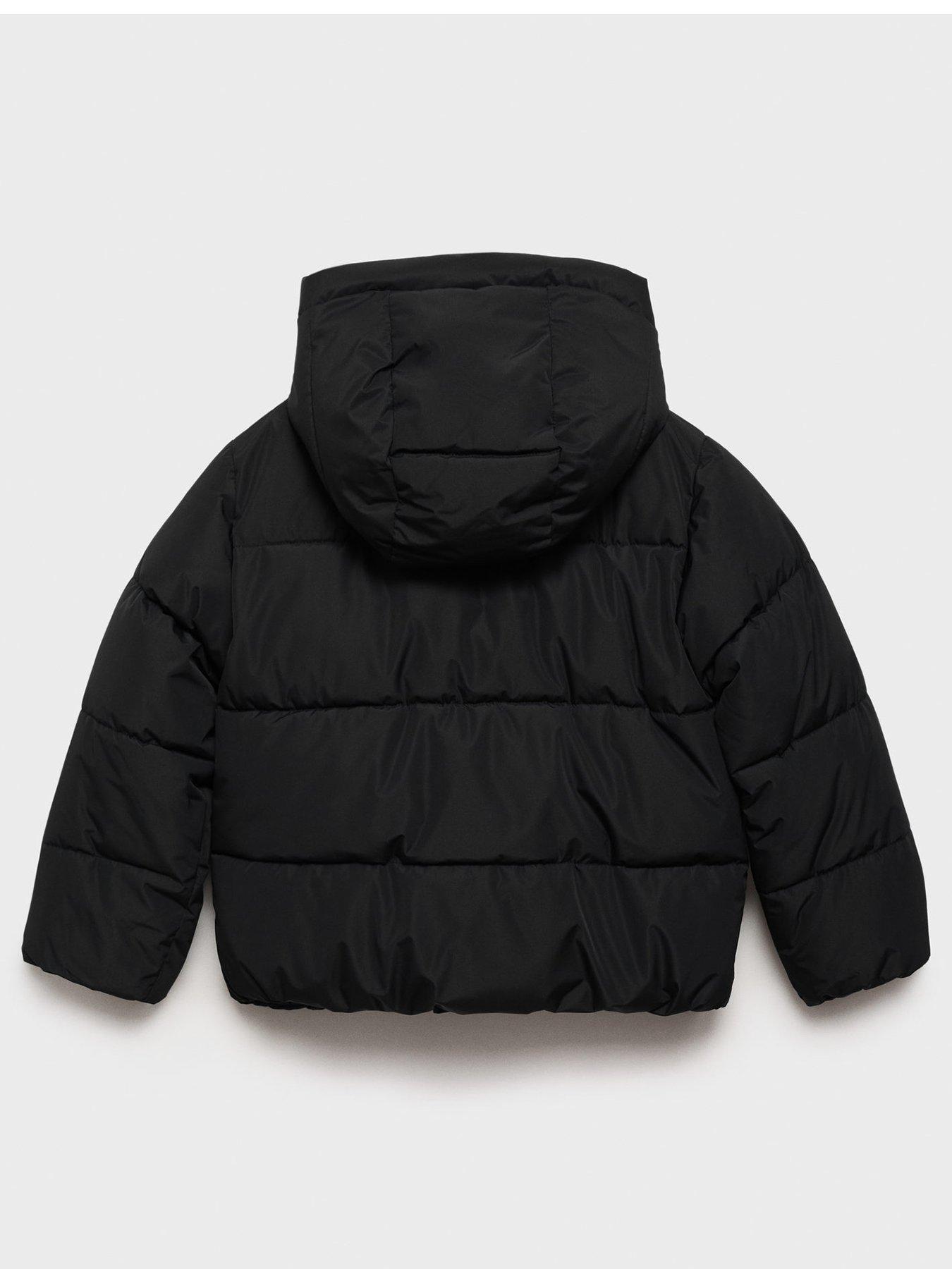 Image 2 of 4 of Mango Girls Padded Coat - Black