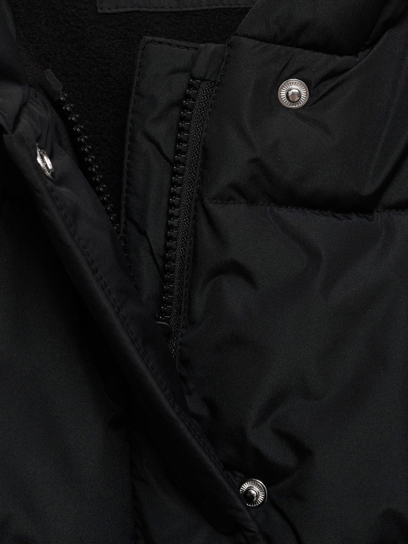 Image 4 of 4 of Mango Girls Padded Coat - Black