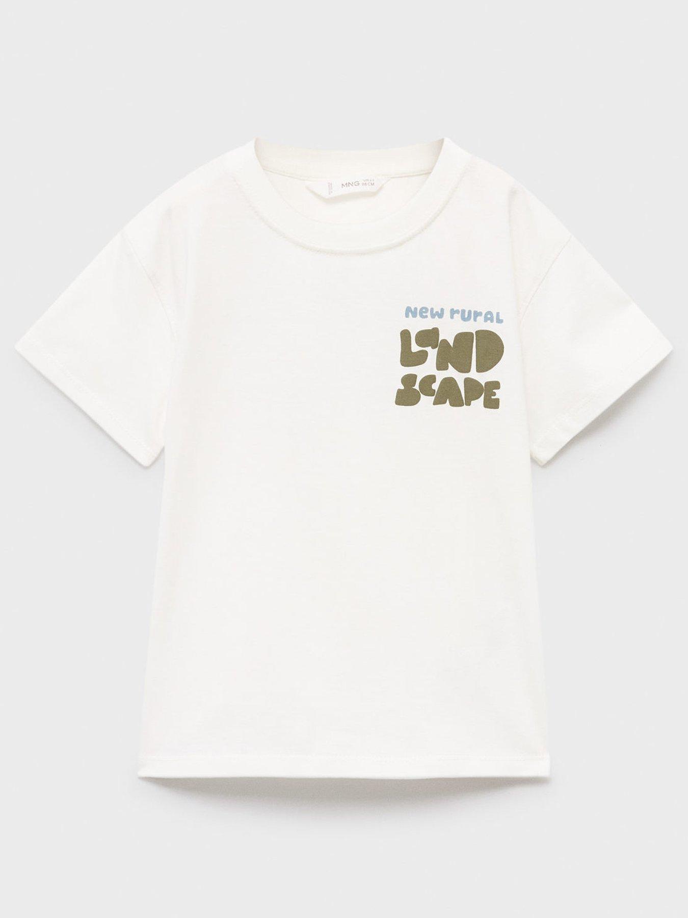 undefined Younger Boys Rural Short Sleeve T-Shirt - Light Cream