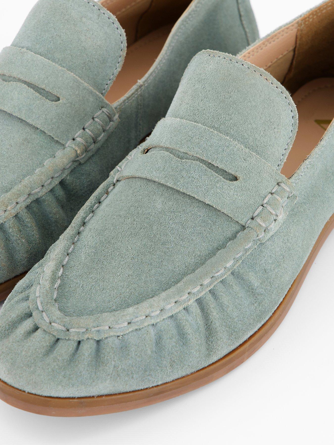 Image 5 of 7 of The Very Collection Real Suede Loafer Shoe - Blue