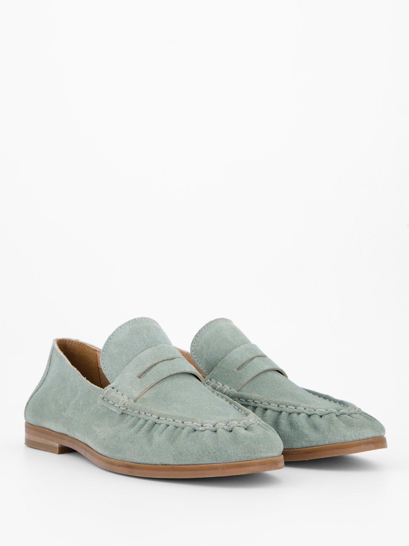 Image 6 of 7 of The Very Collection Real Suede Loafer Shoe - Blue