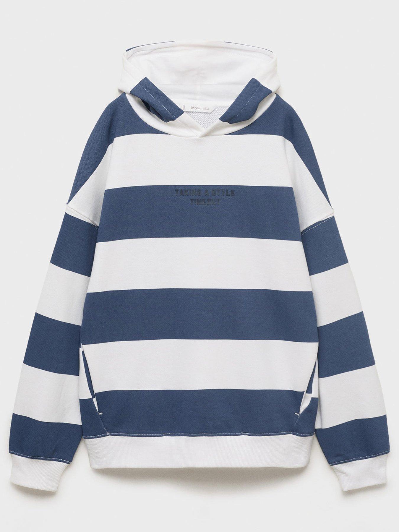 undefined Boys Striped Hoody - Blue