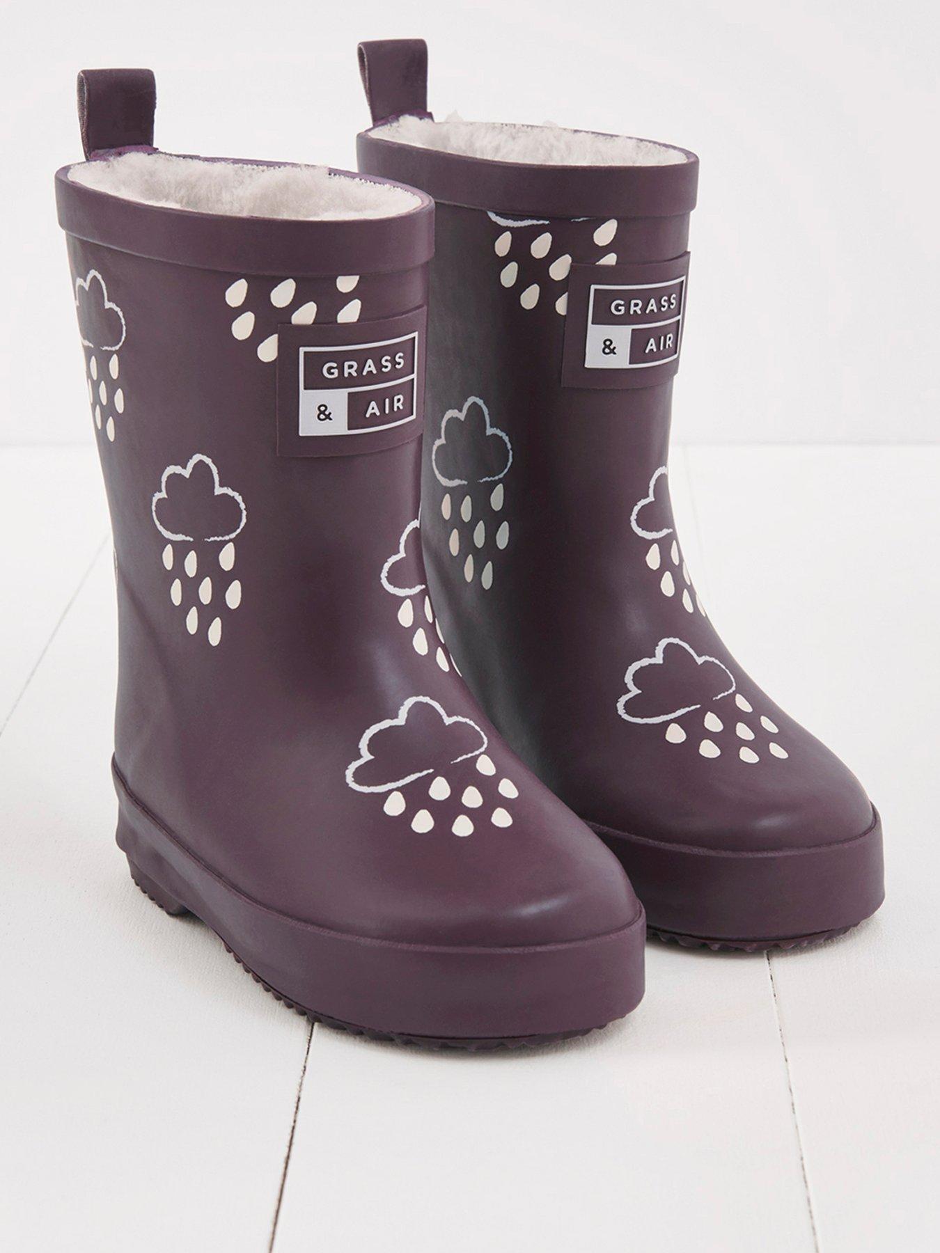 undefined Infant/ Junior Colour-Revealing Winter Wellies - Purple
