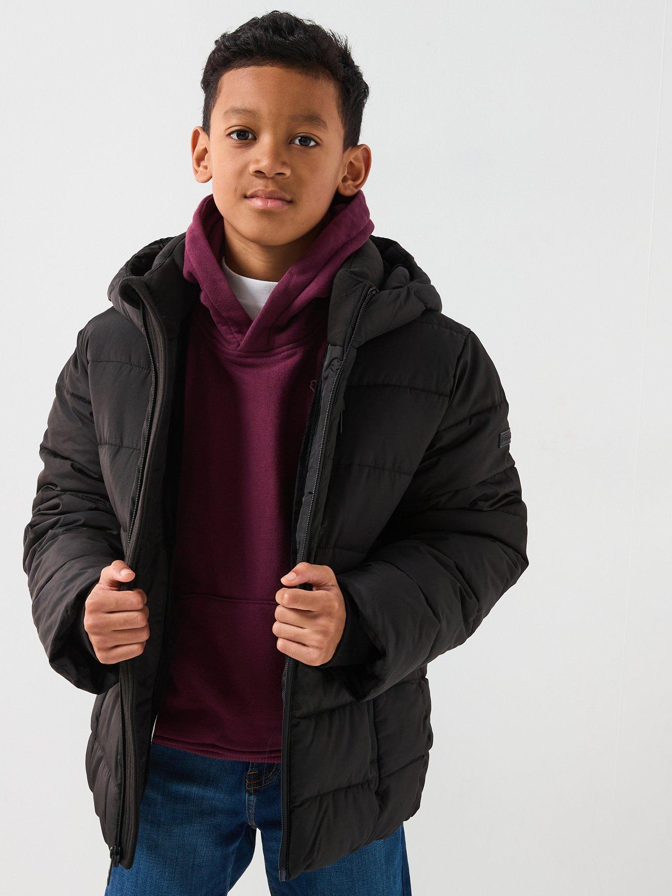 Abercrombie & Fitch Boys Midweight Padded Jacket - Black
