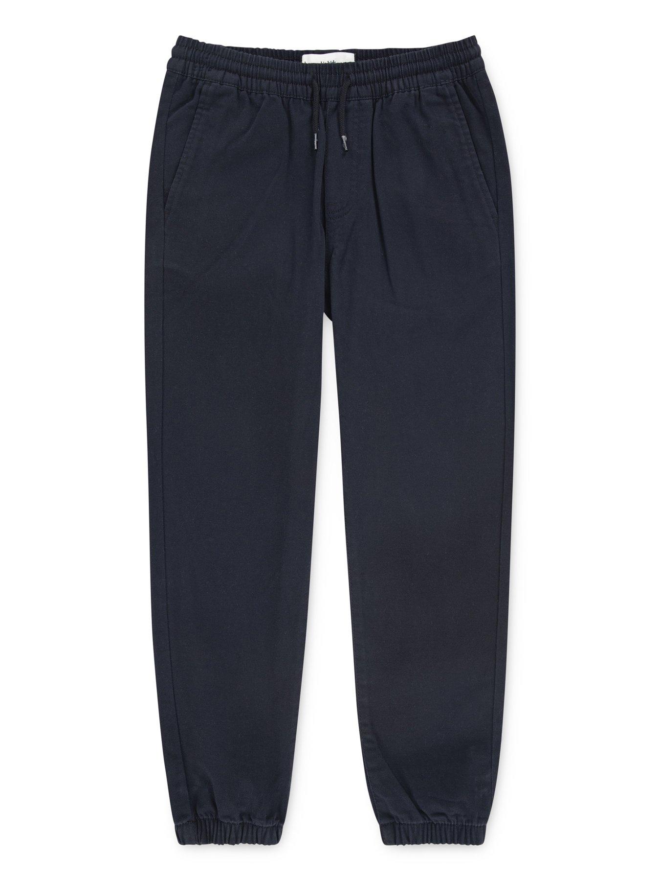 Image 5 of 5 of Abercrombie & Fitch Boys Slim Twill Jogger - Black