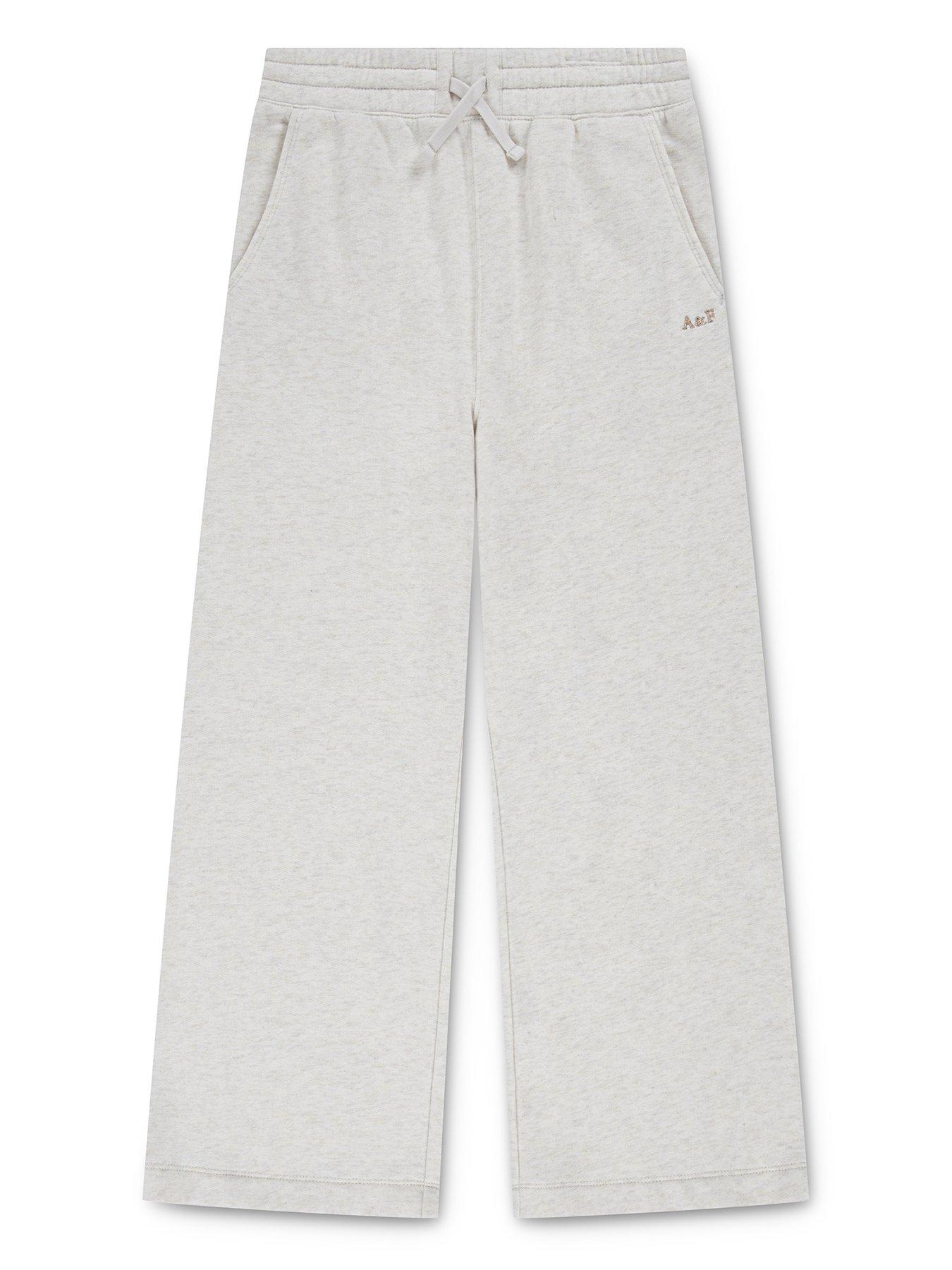 undefined Girls Essential Wide Leg Fleece - Beige
