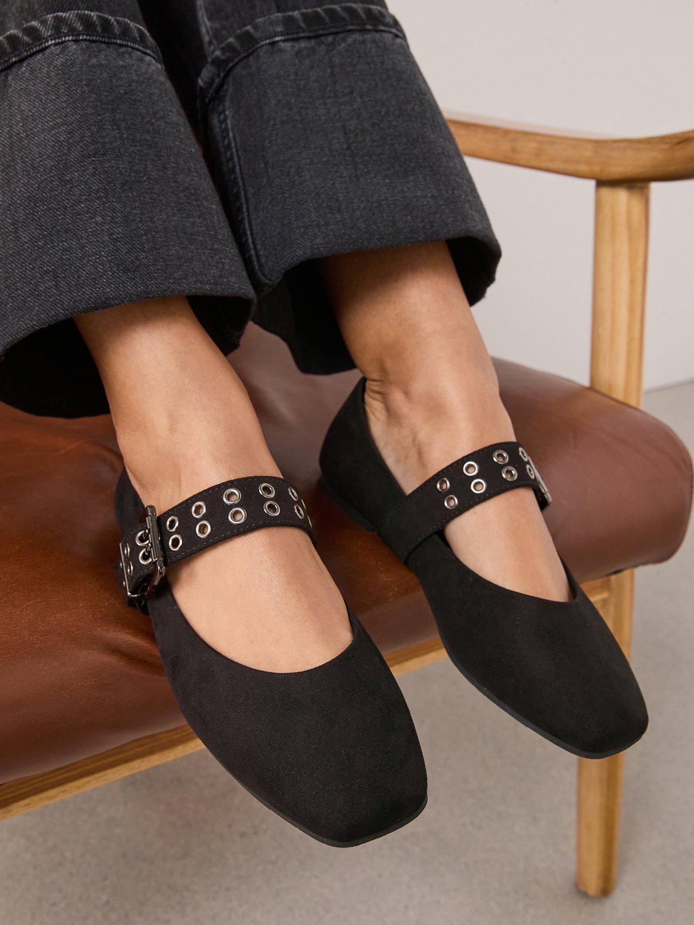 The Very Collection Wide Fit Ballet Flat - Black