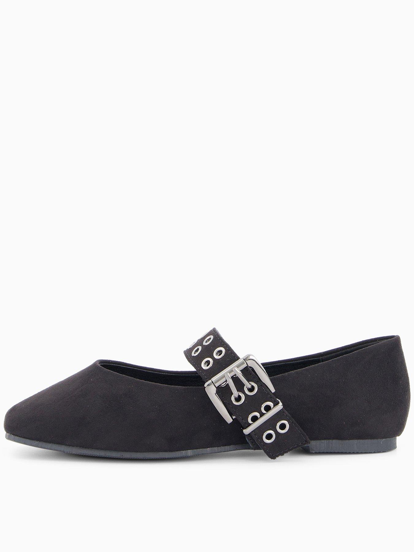 Image 2 of 7 of The Very Collection Wide Fit Ballet Flat - Black
