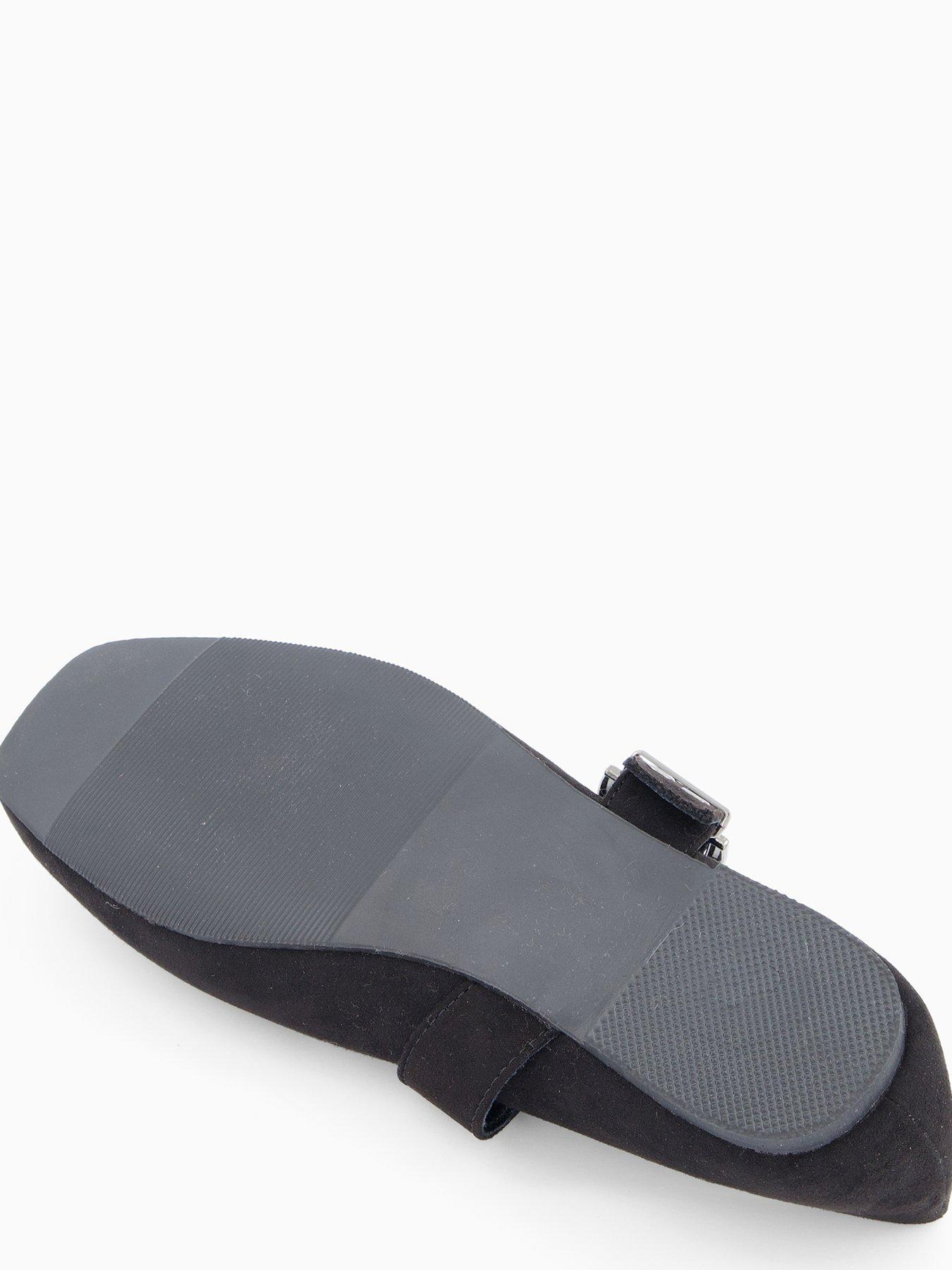 Image 5 of 7 of The Very Collection Wide Fit Ballet Flat - Black