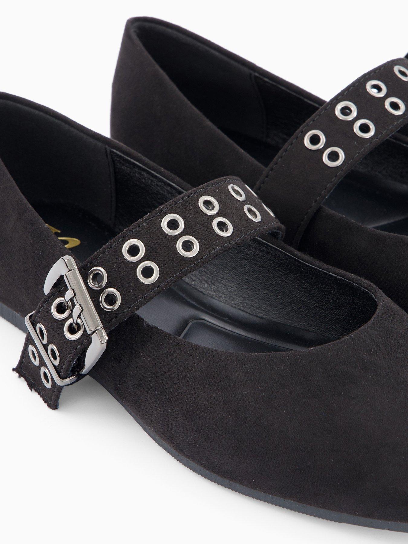 Image 6 of 7 of The Very Collection Wide Fit Ballet Flat - Black