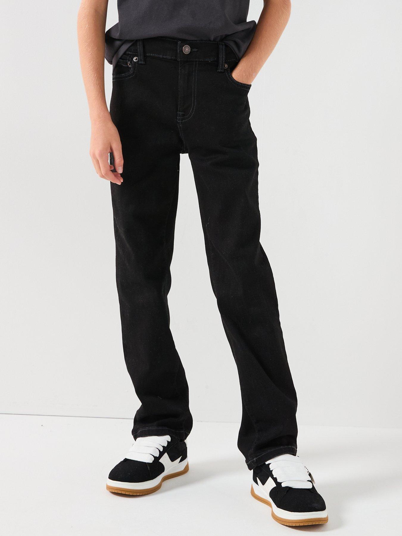 Abercrombie & Fitch Boys Straight Fit Jeans - Dark Blue