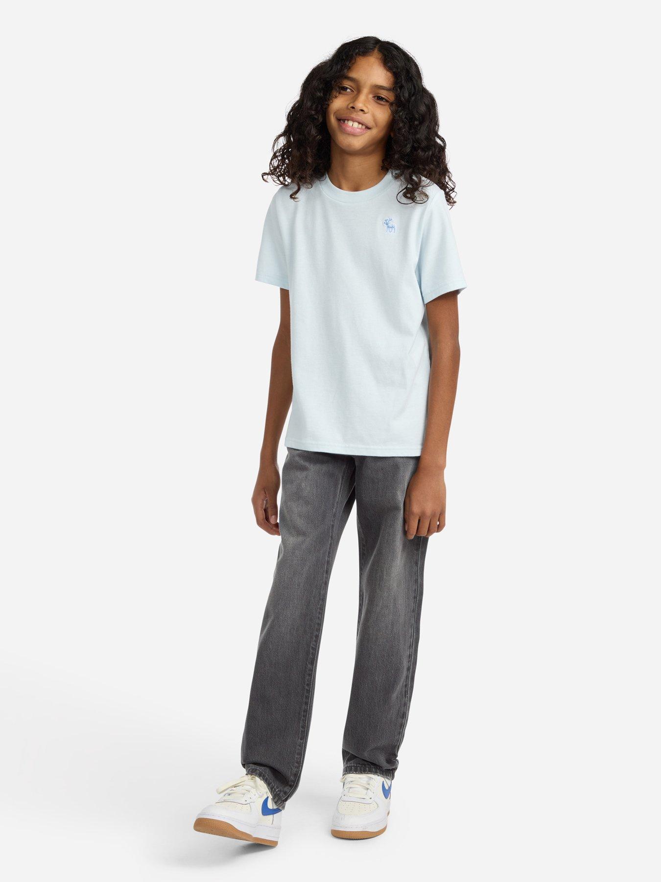 Abercrombie & Fitch Boys Loose Fit Jeans - Grey