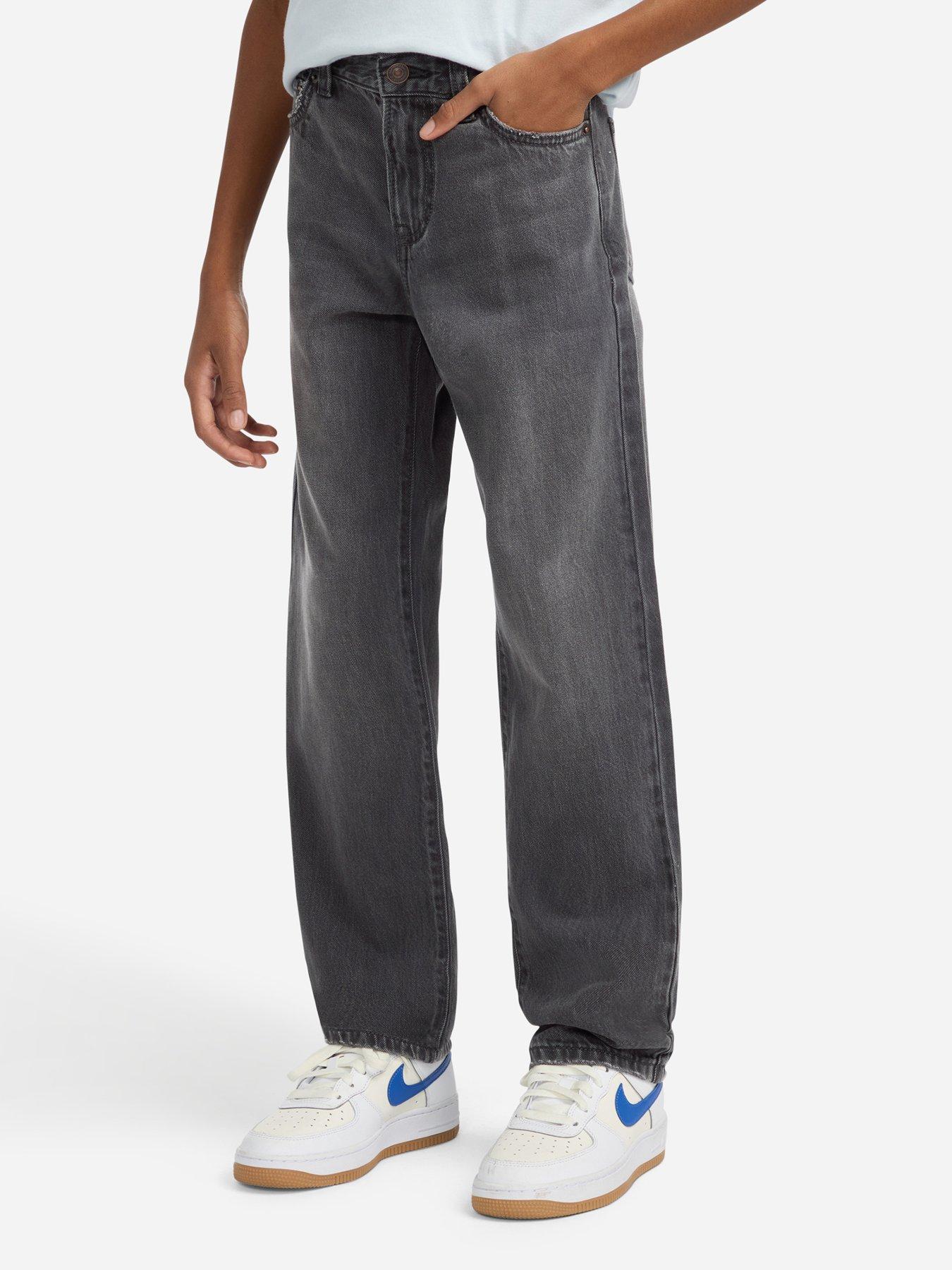 Abercrombie & Fitch Boys Loose Fit Jeans - Grey